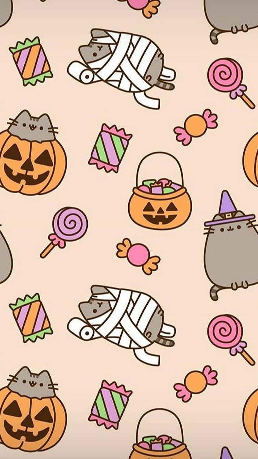 かわいいハロウィンiPhone用カートゥーン壁紙 壁紙