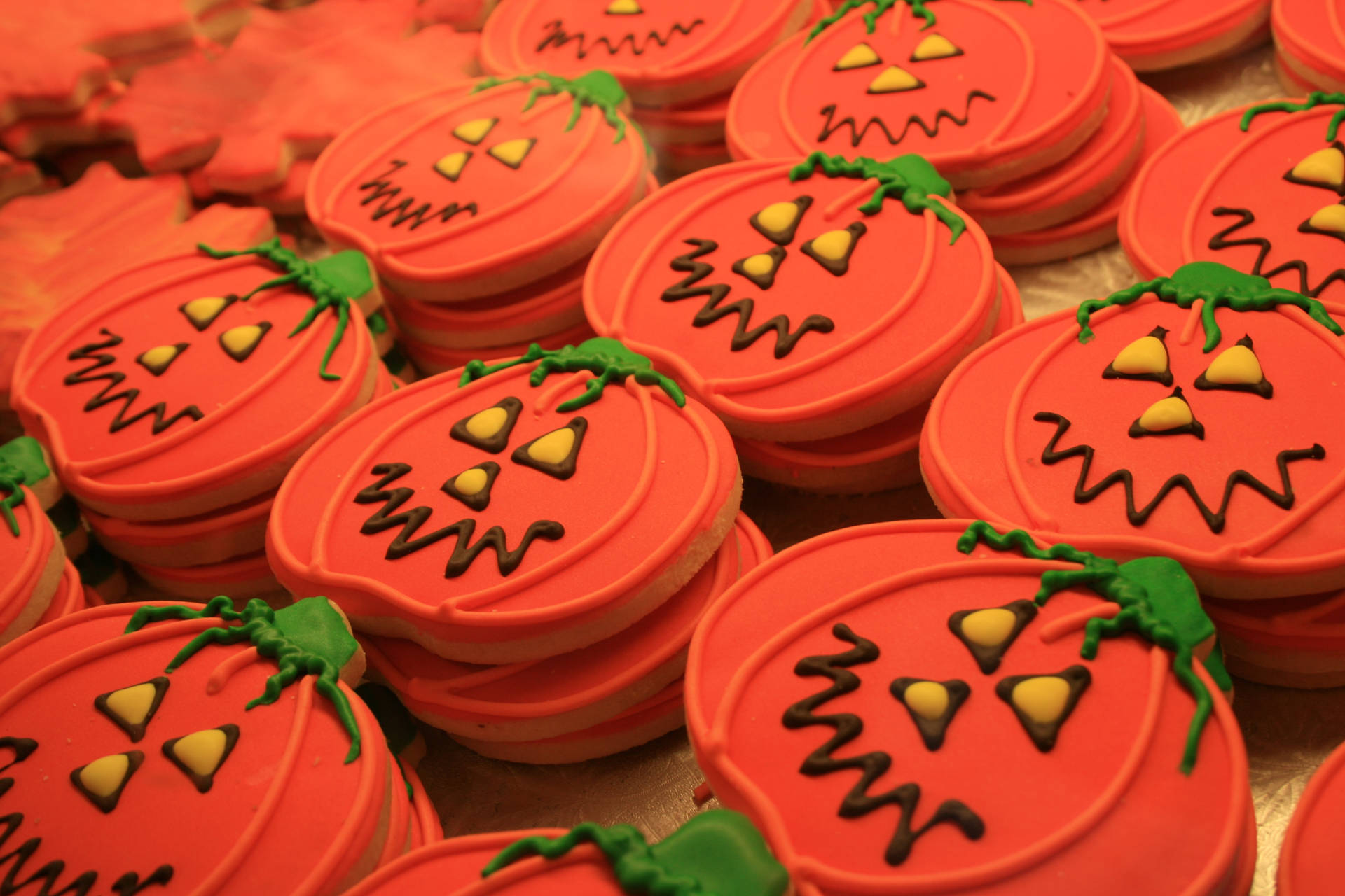 かわいいハロウィンかぼちゃクッキーの壁紙