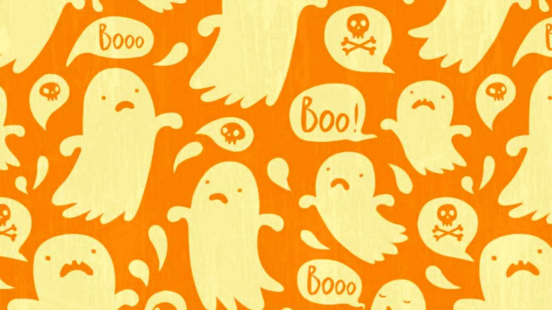 かわいいハロウィンのゴースト 壁紙