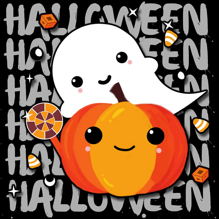 かわいいハロウィンの背景 壁紙