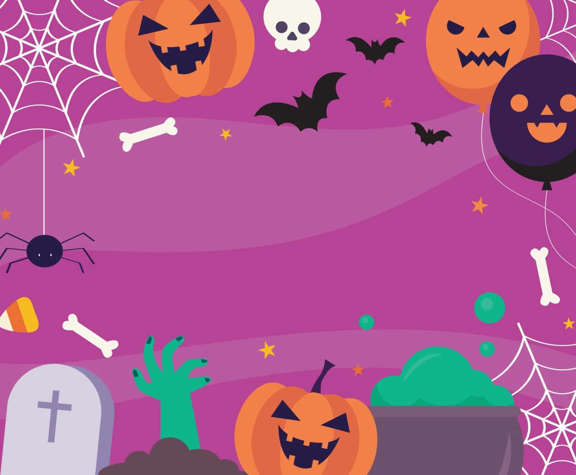 かわいいハロウィンの背景 壁紙