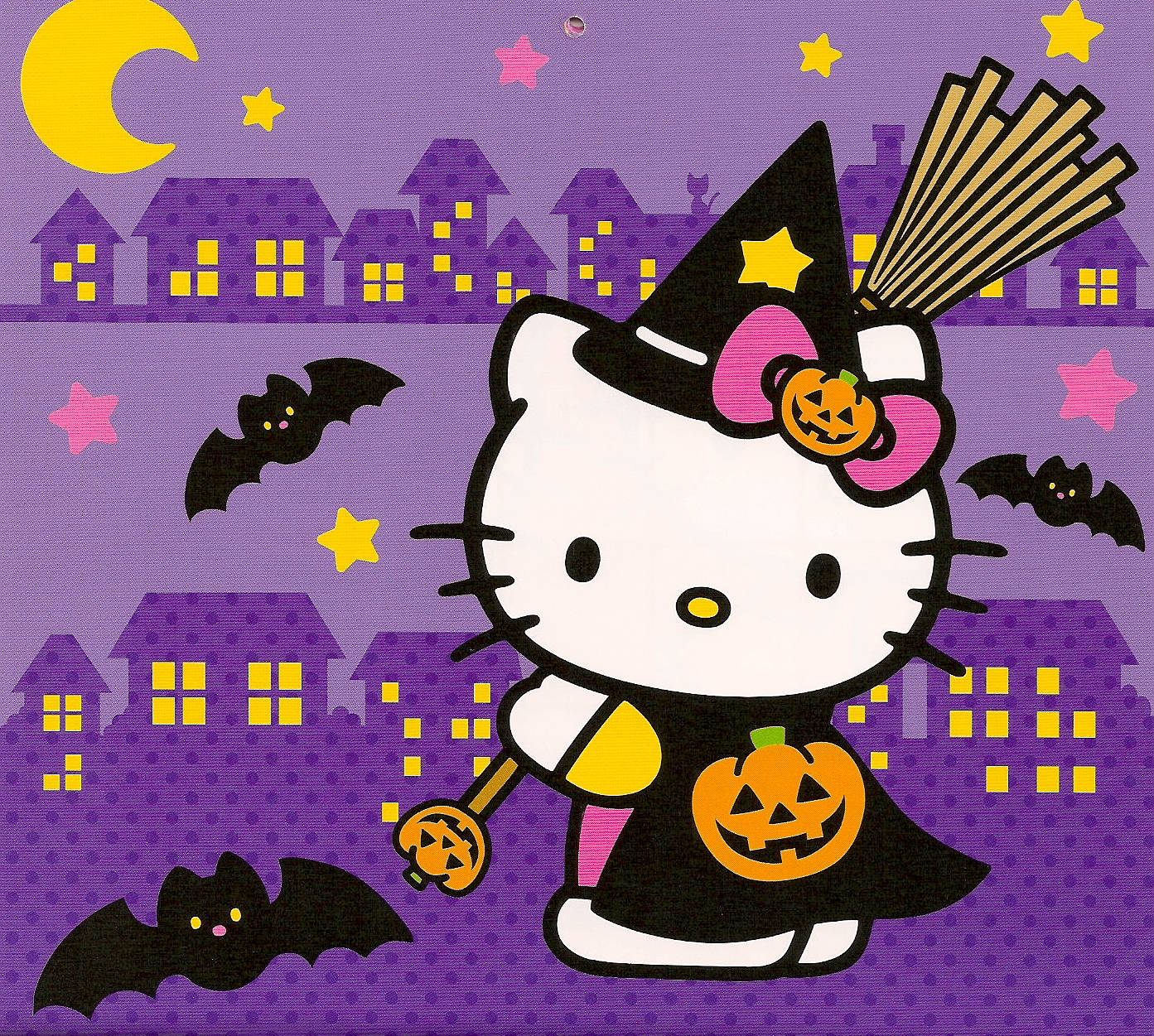 かわいいハロウィンの魔女 壁紙