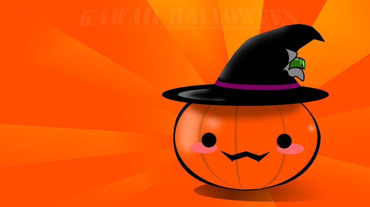 かわいいハロウィンの魔女の帽子 壁紙