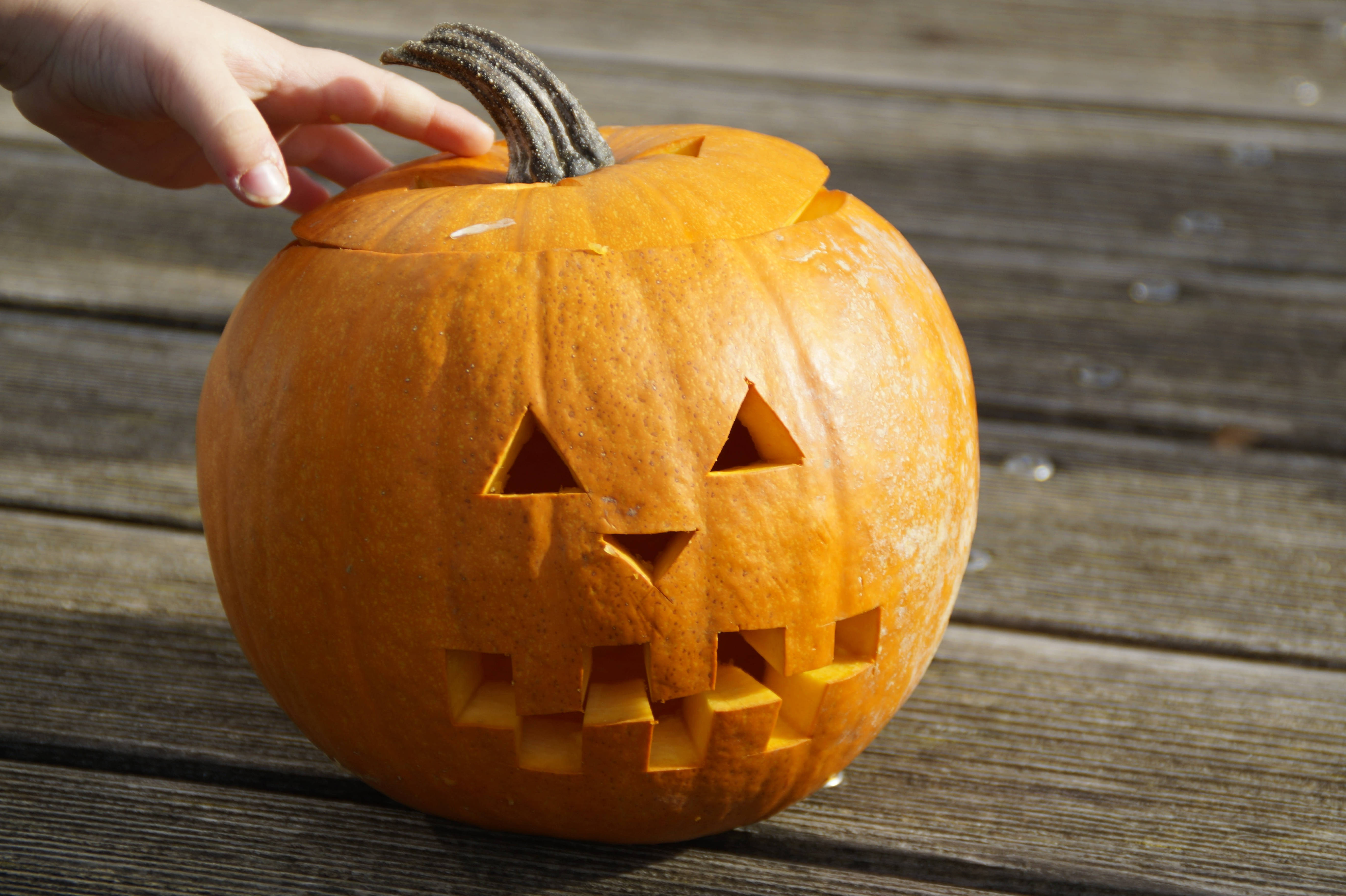 かわいいハロウィンカボチャのタッチ 壁紙