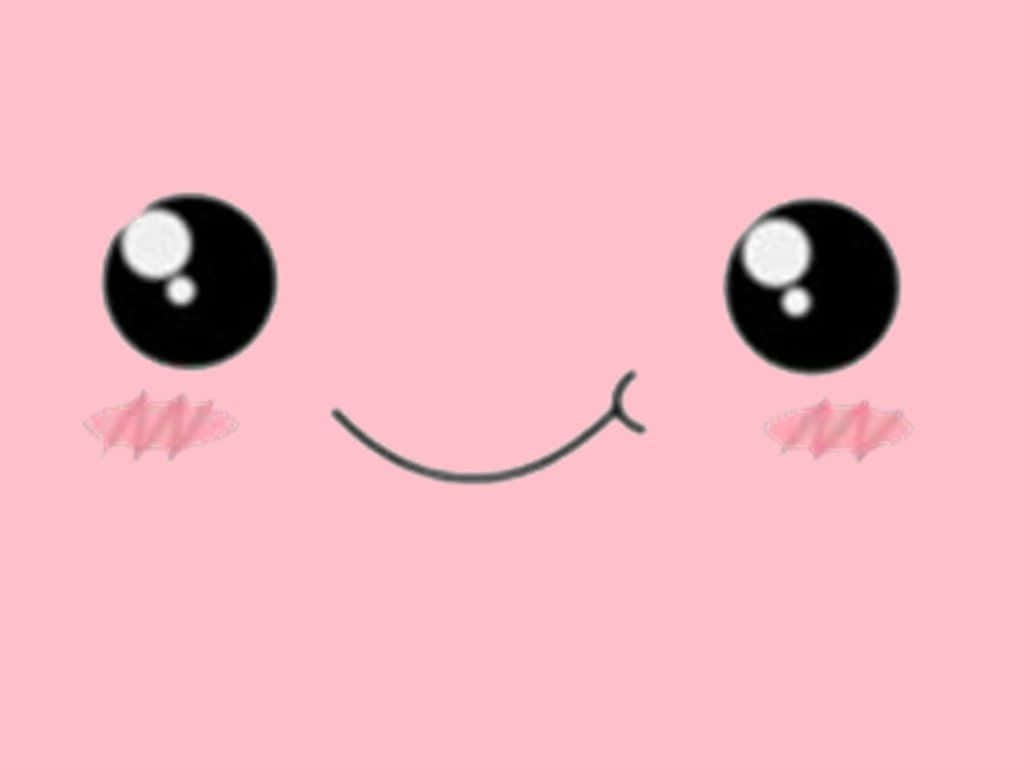 かわいいピンクの背景とキュートな要素 壁紙