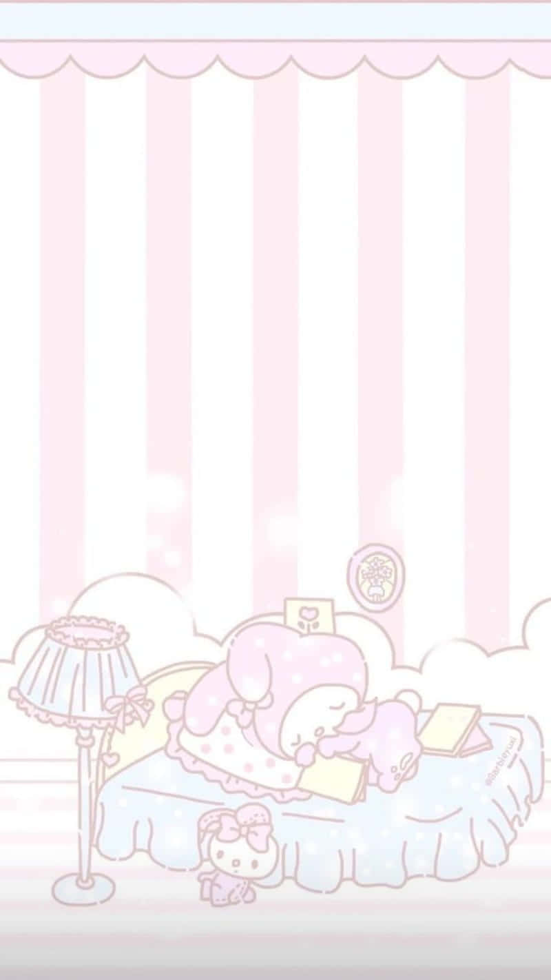 かわいいマイメロディの寝顔 壁紙