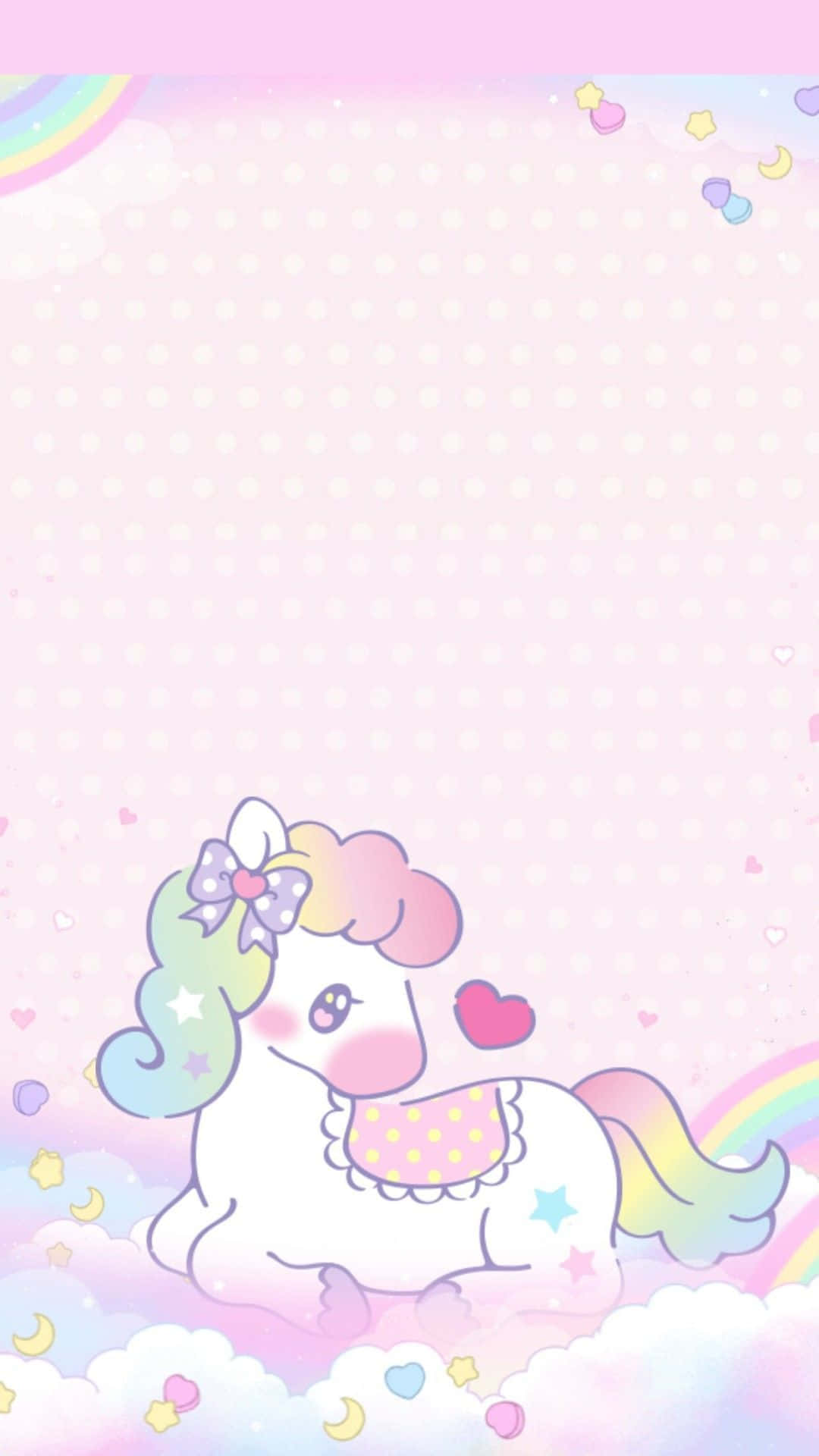 かわいいユニコーン ラブリーポニー イラストアート画像 壁紙
