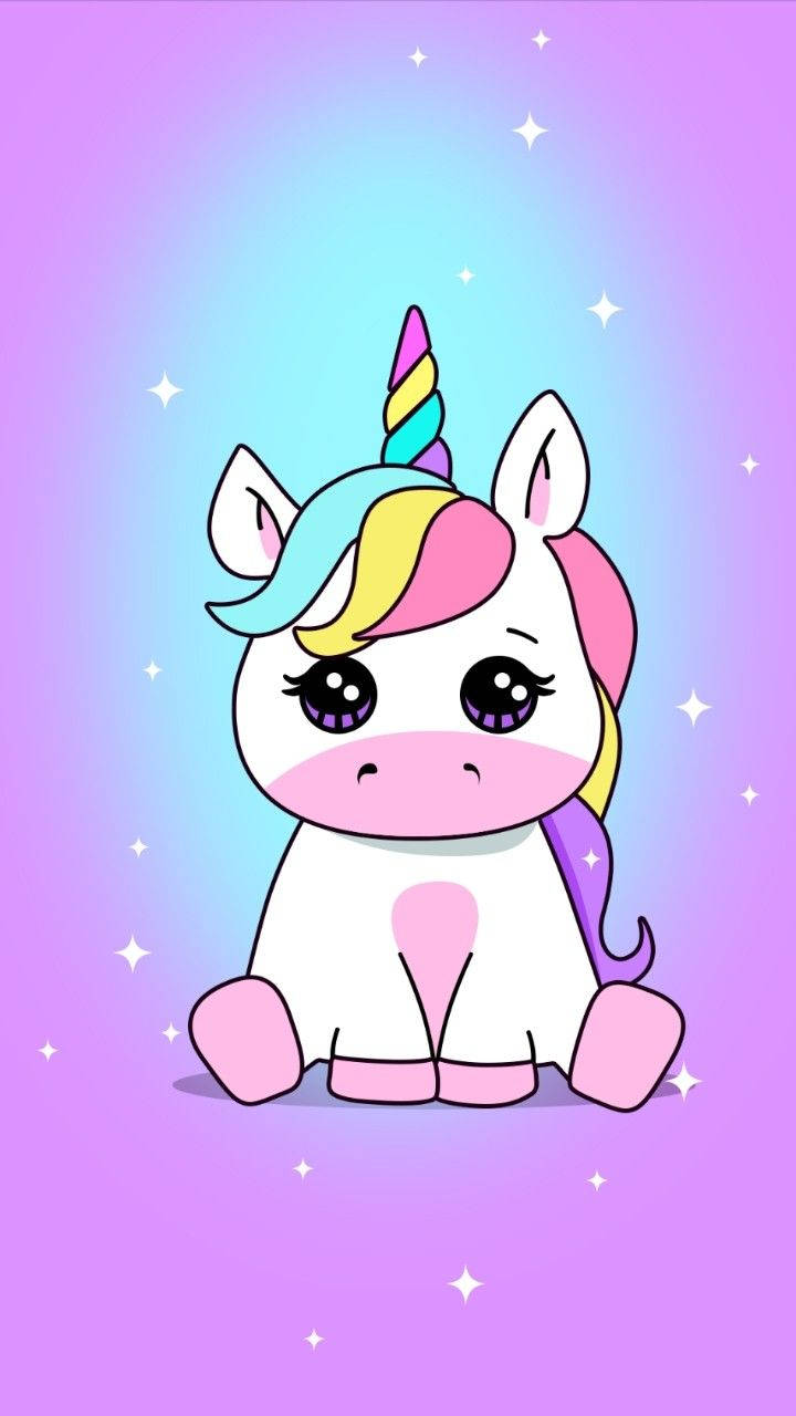 かわいいユニコーンの美しいスマホ壁紙