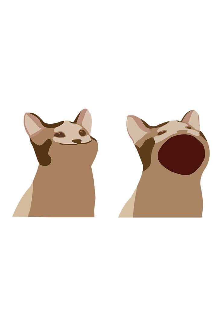 かわいい呪われた猫の絵 壁紙