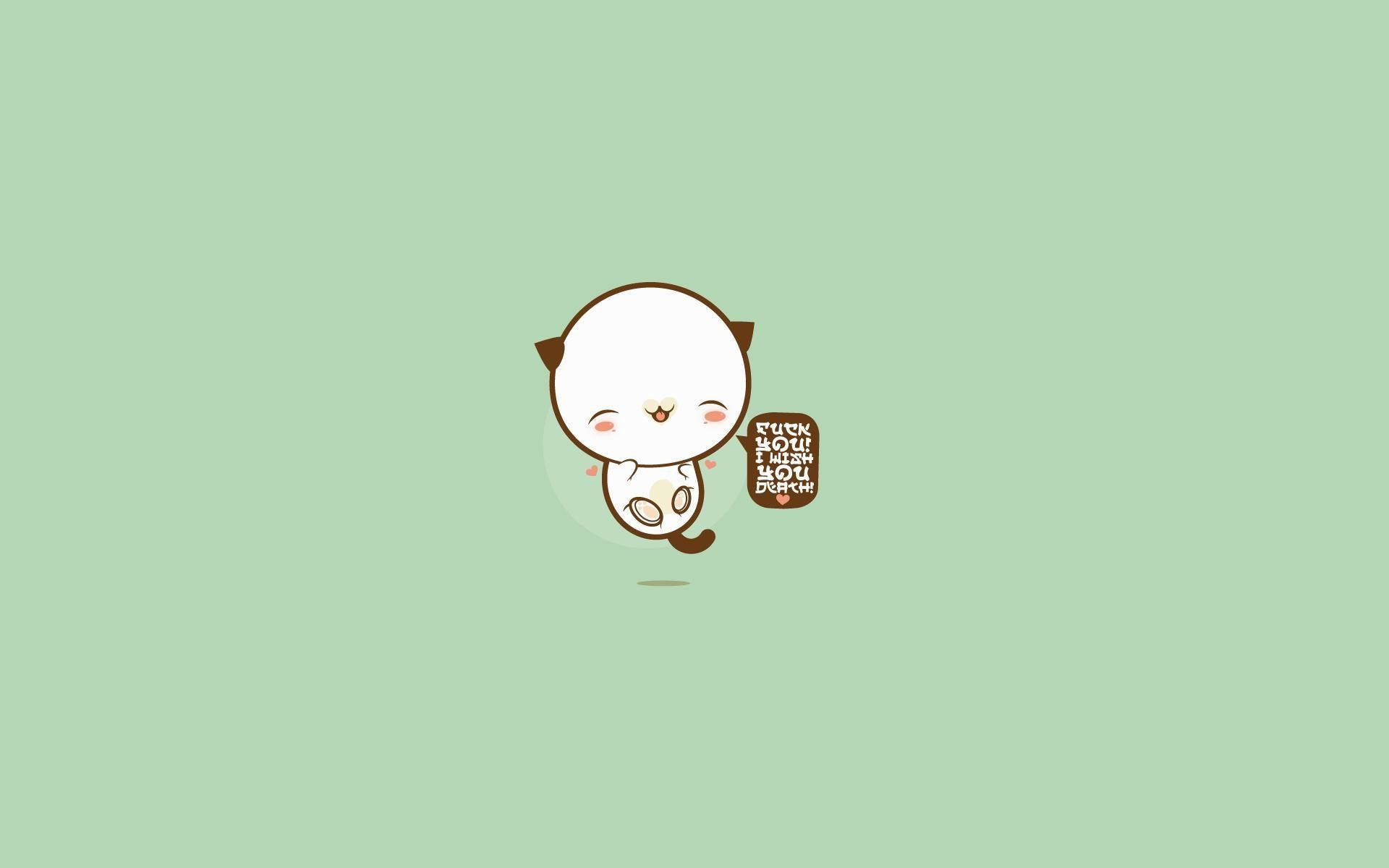 かわいい幸せな小さな動物が笑う壁紙