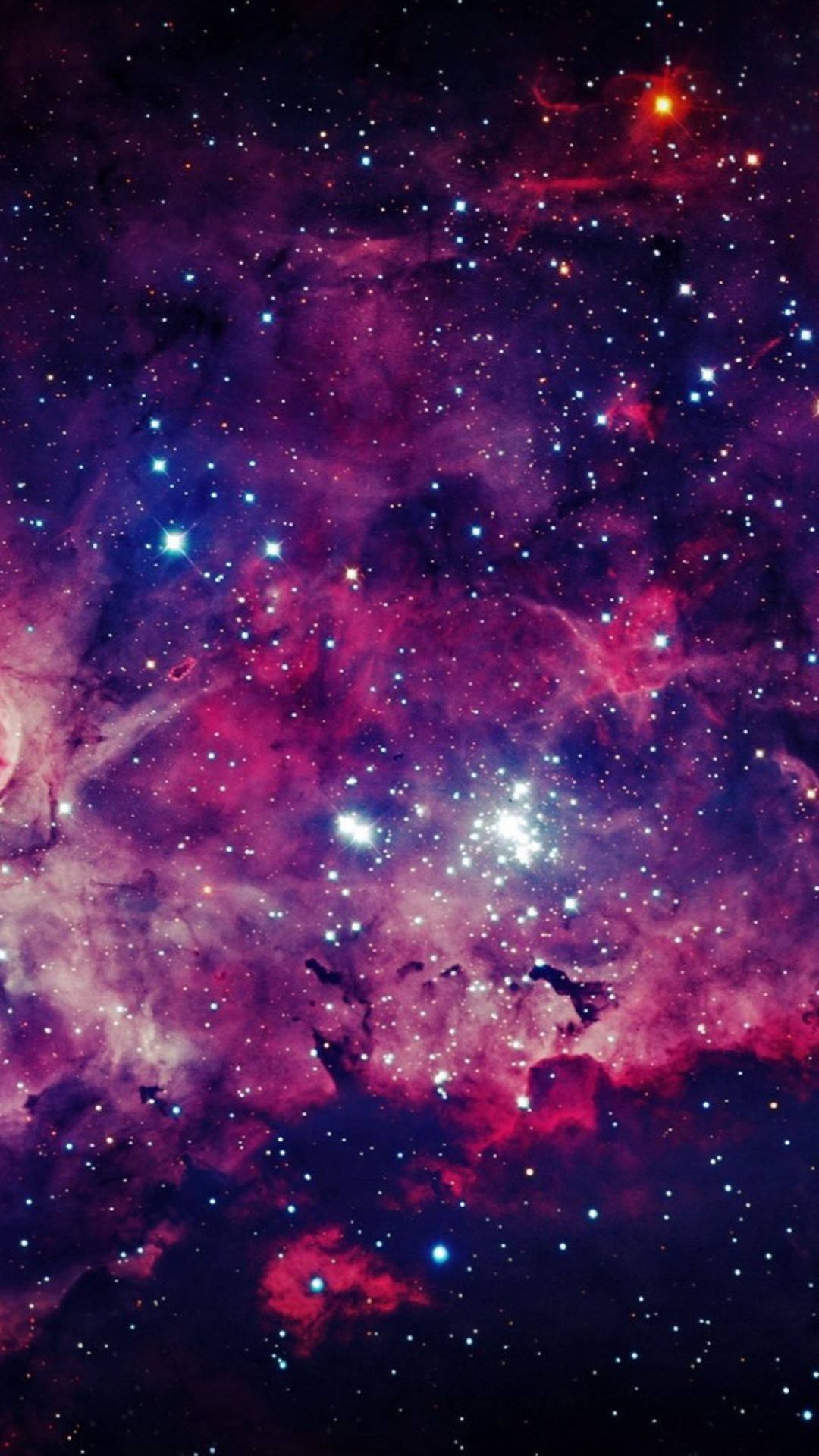 かわいい星いっぱいの銀河 壁紙