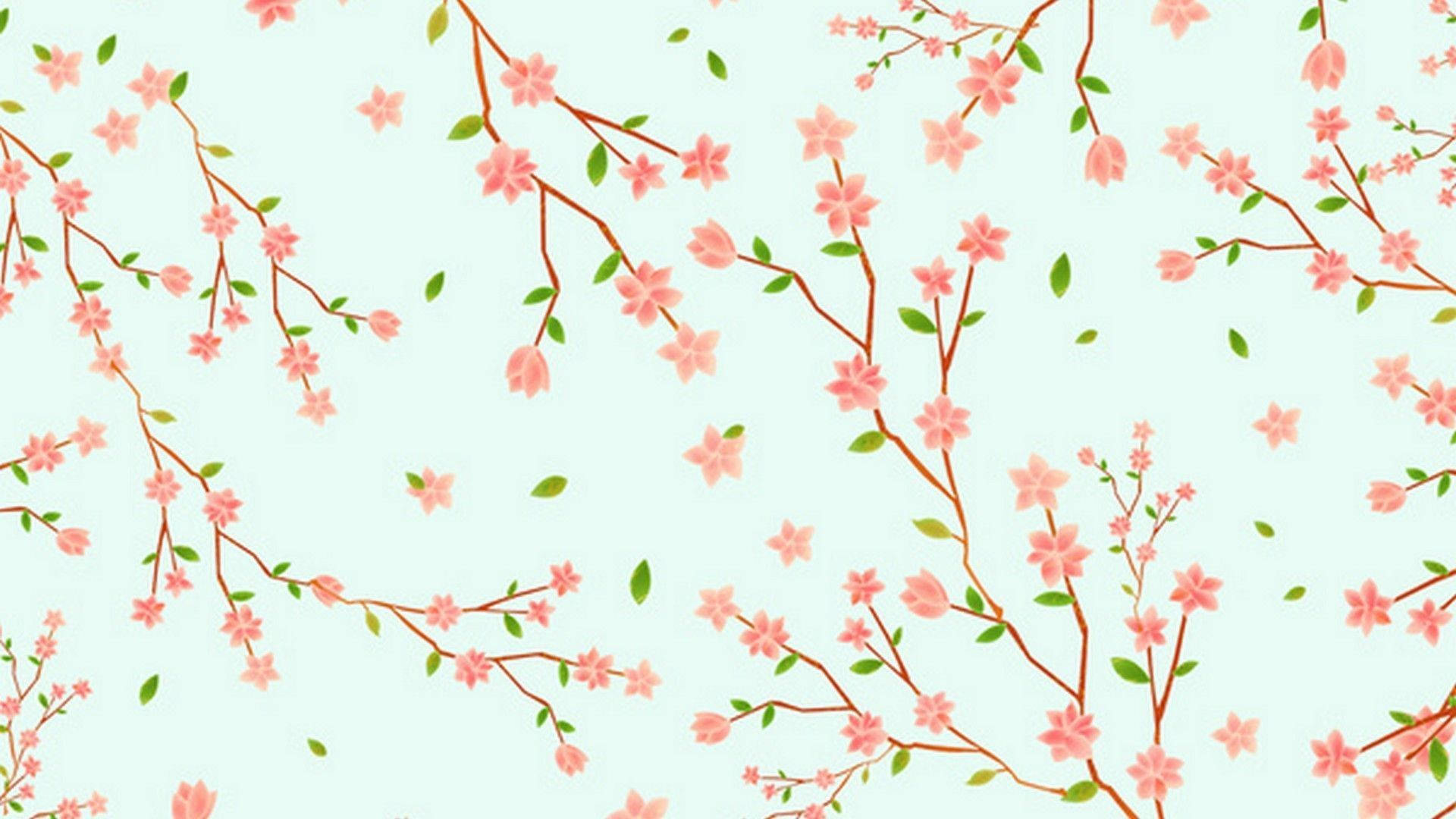 かわいい春のデジタル桜 壁紙