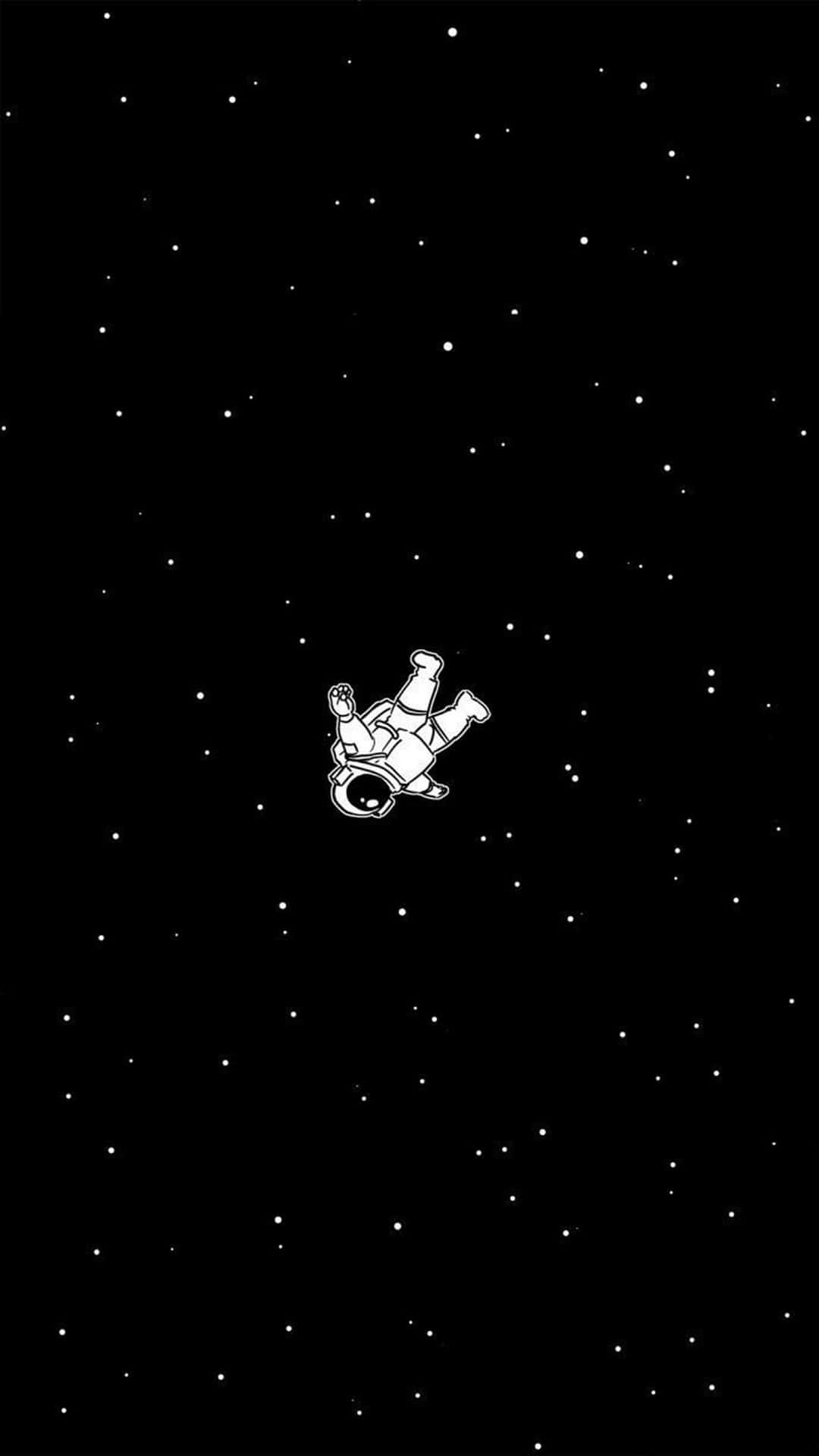 かわいい暗い宇宙飛行士 壁紙