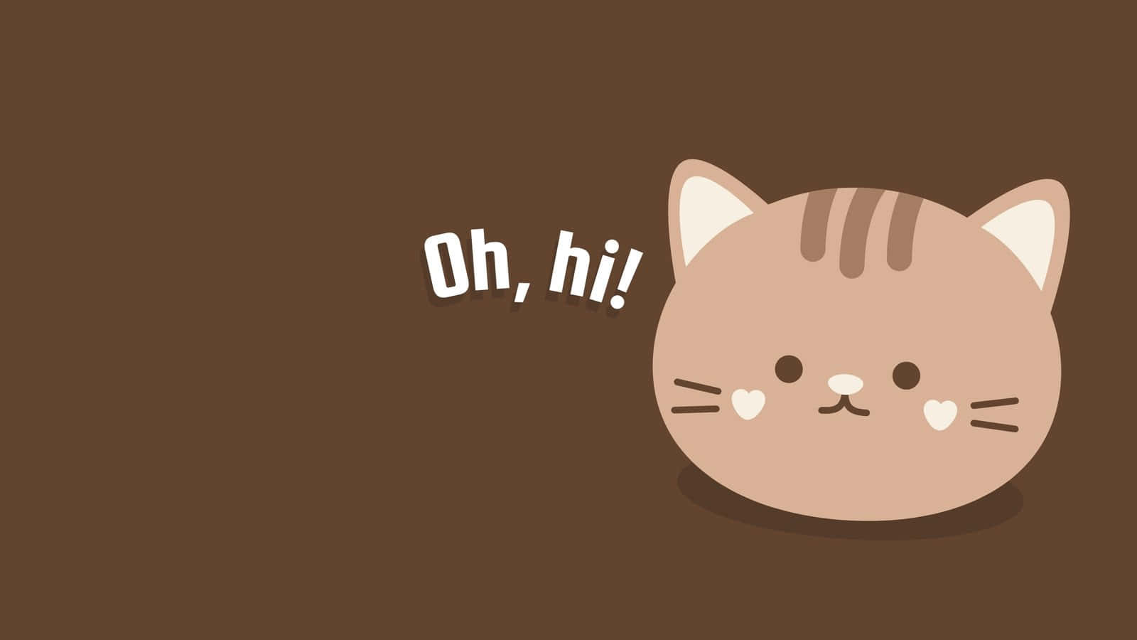 かわいい猫のPC壁紙デザインアイデア