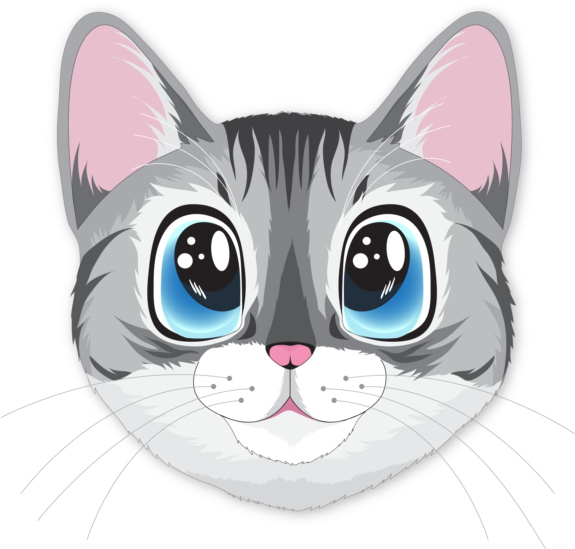 かわいい猫のイラスト.PNG 壁紙