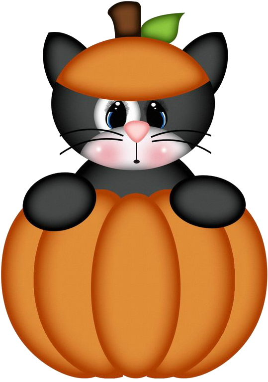 かわいい猫のパンプキンコスチュームハロウィン 壁紙