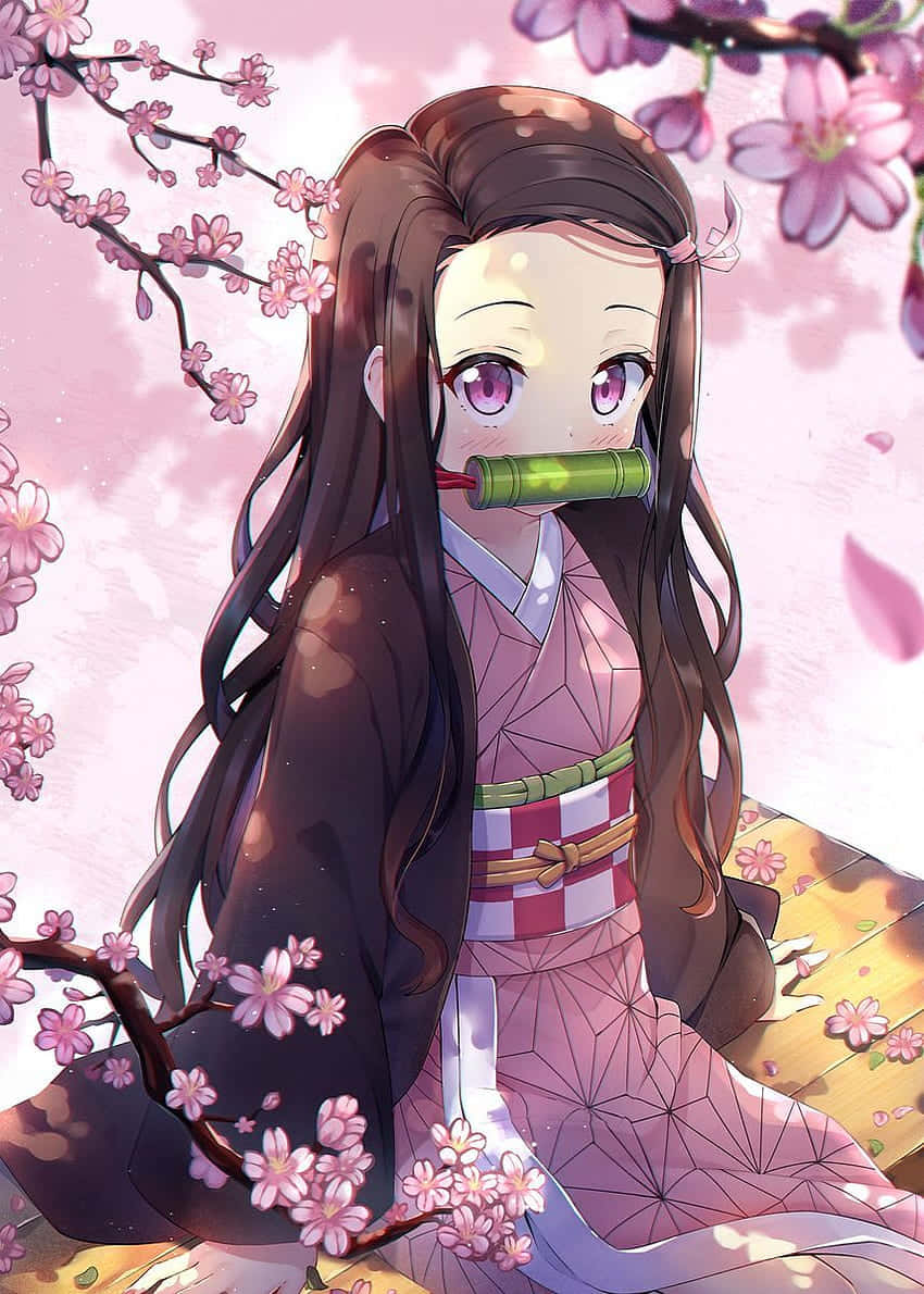 かわいい竈門禰豆子 桜の美学