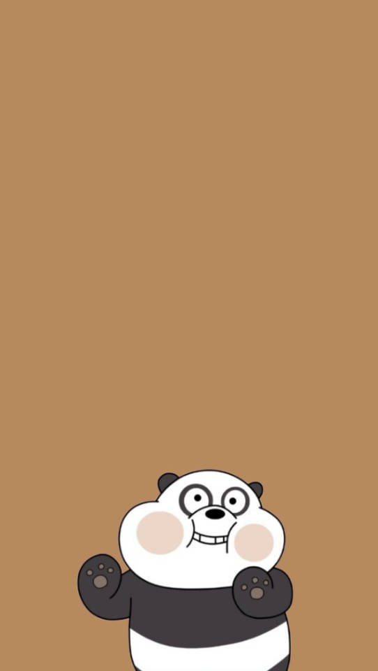 かわいい美しい漫画のパンダ 壁紙