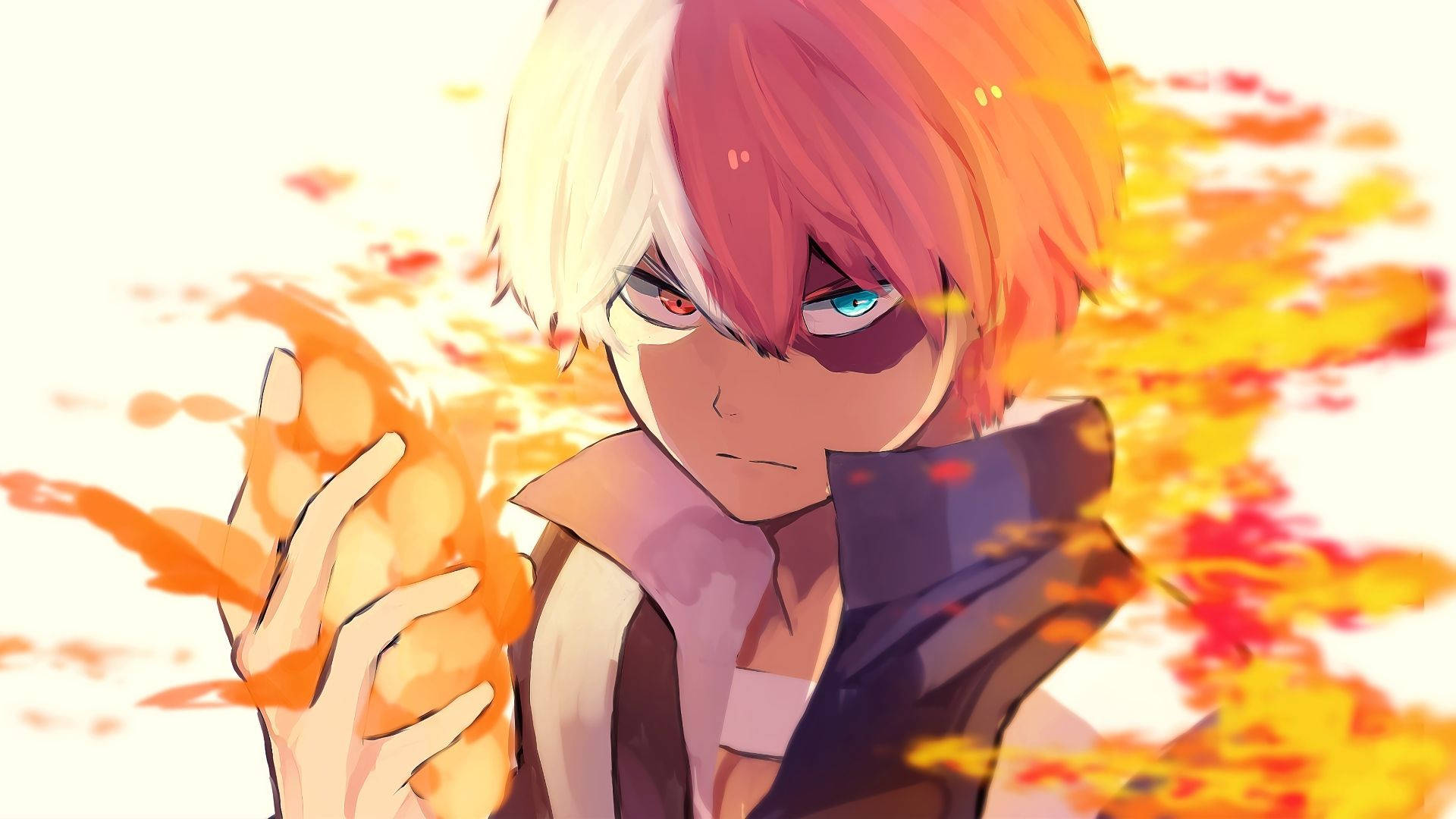 かわいい轟焦凍の火を使ったイラスト 壁紙