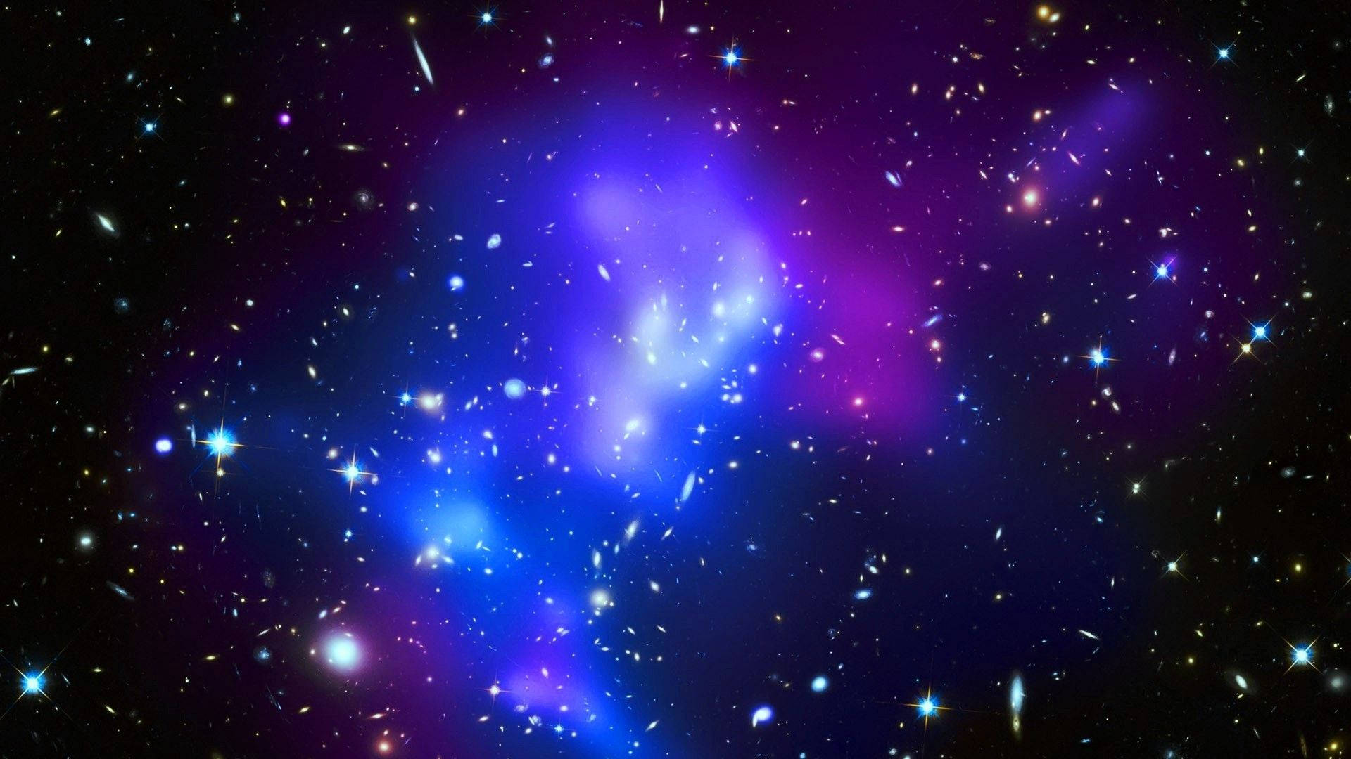 かわいい銀河で輝く星々 壁紙