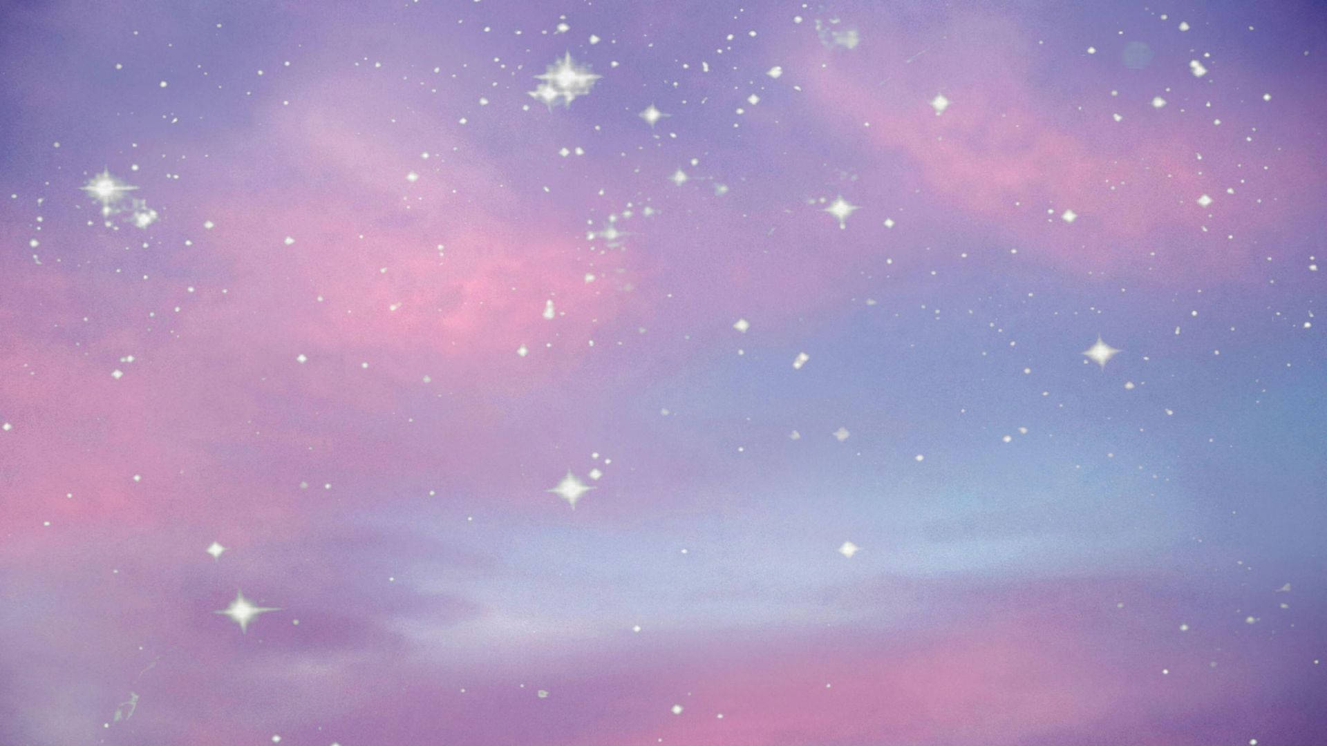 かわいい銀河に輝く星々 壁紙