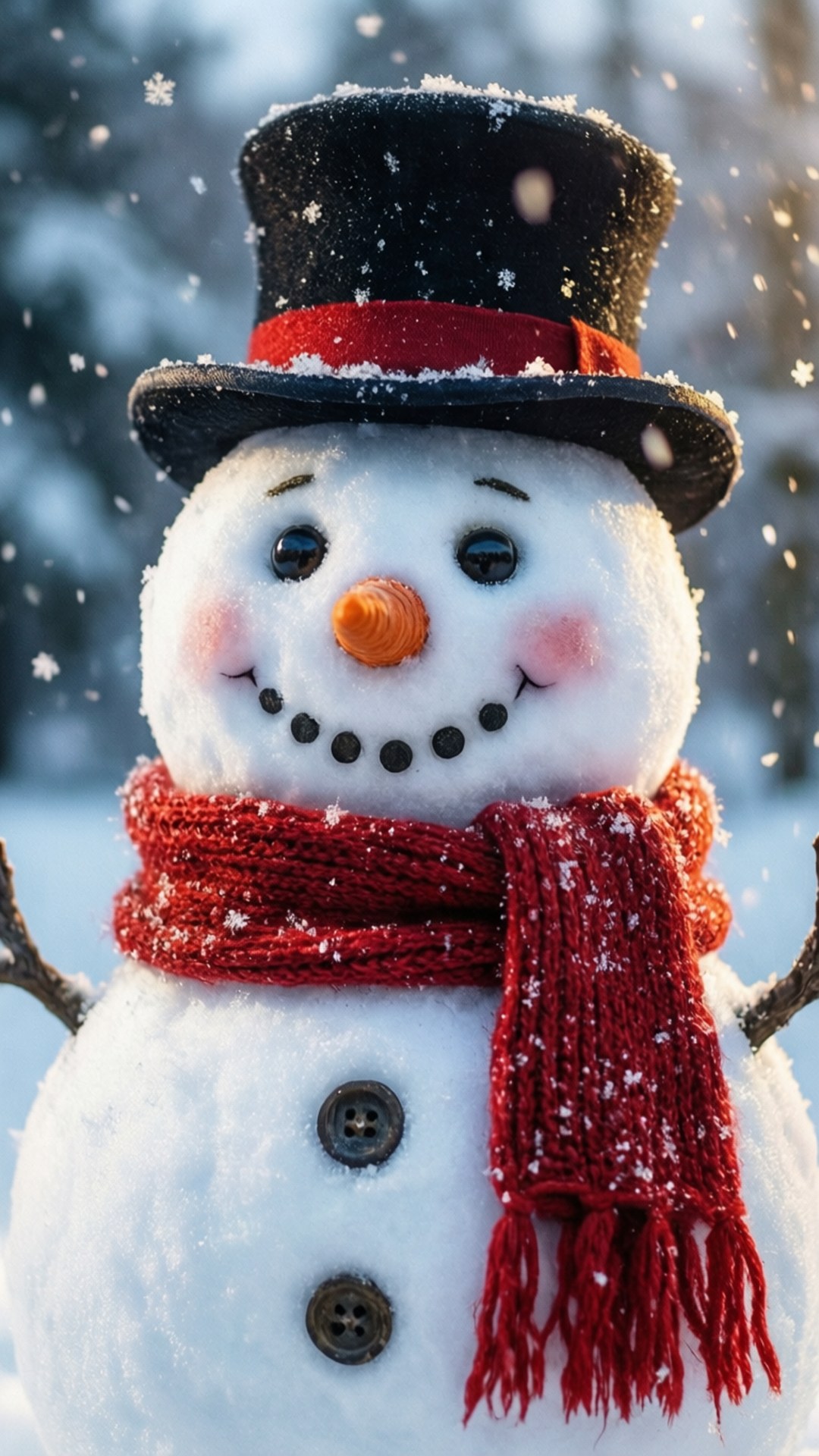 かわいい雪だるま 壁紙