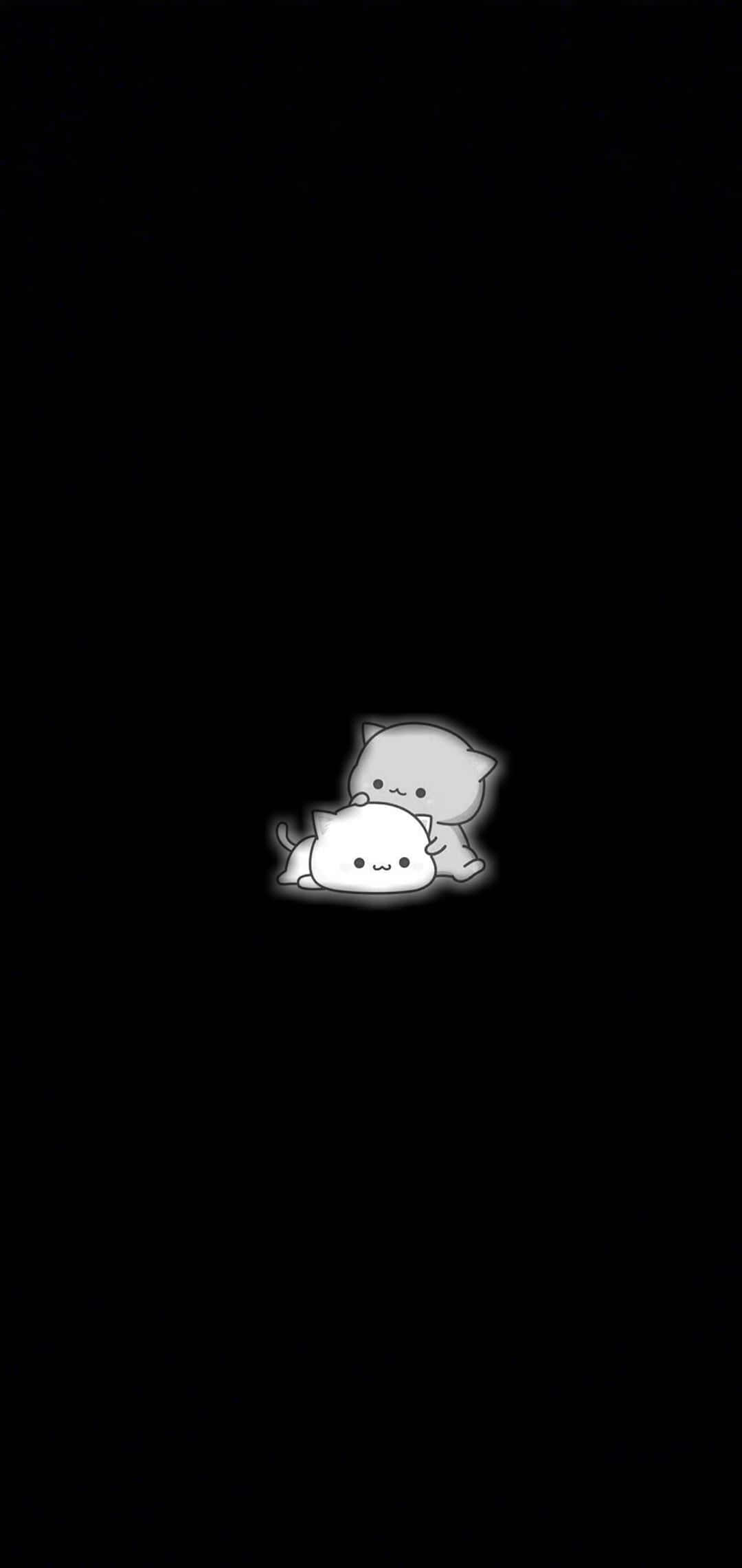 かわいい黒い背景 壁紙
