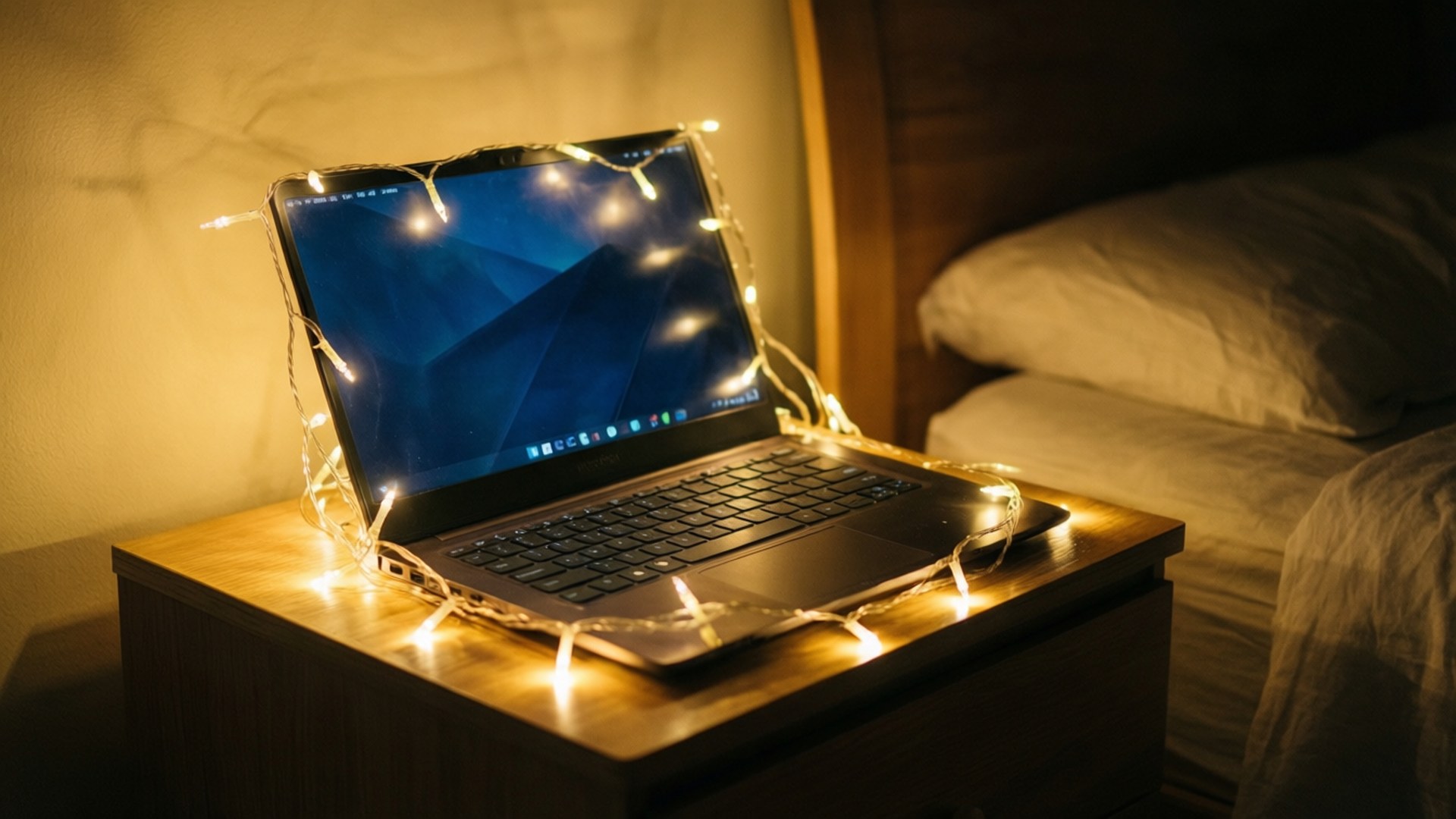 きらめく夜のChromebook 壁紙