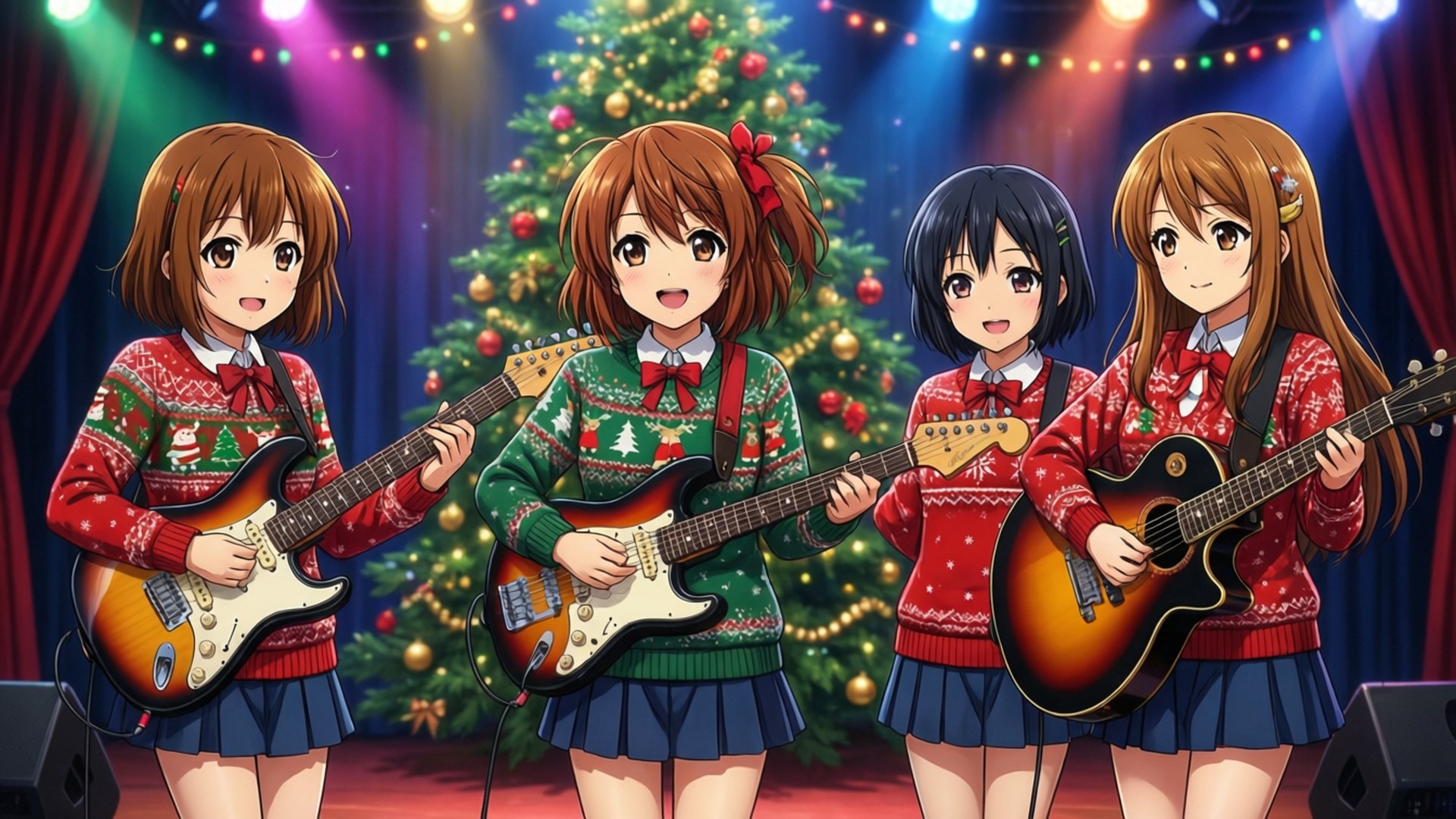 けいおん！クリスマスコンサート 壁紙