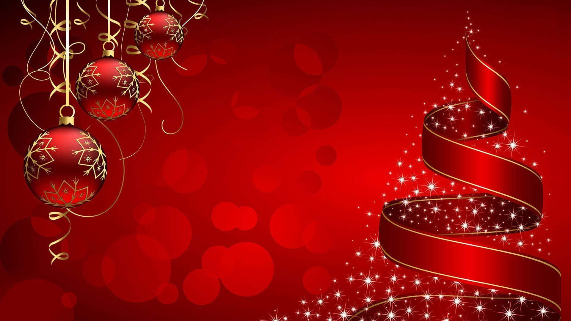 このクリスマスを特別なものに – 他にはない赤いクリスマス背景で！ 壁紙