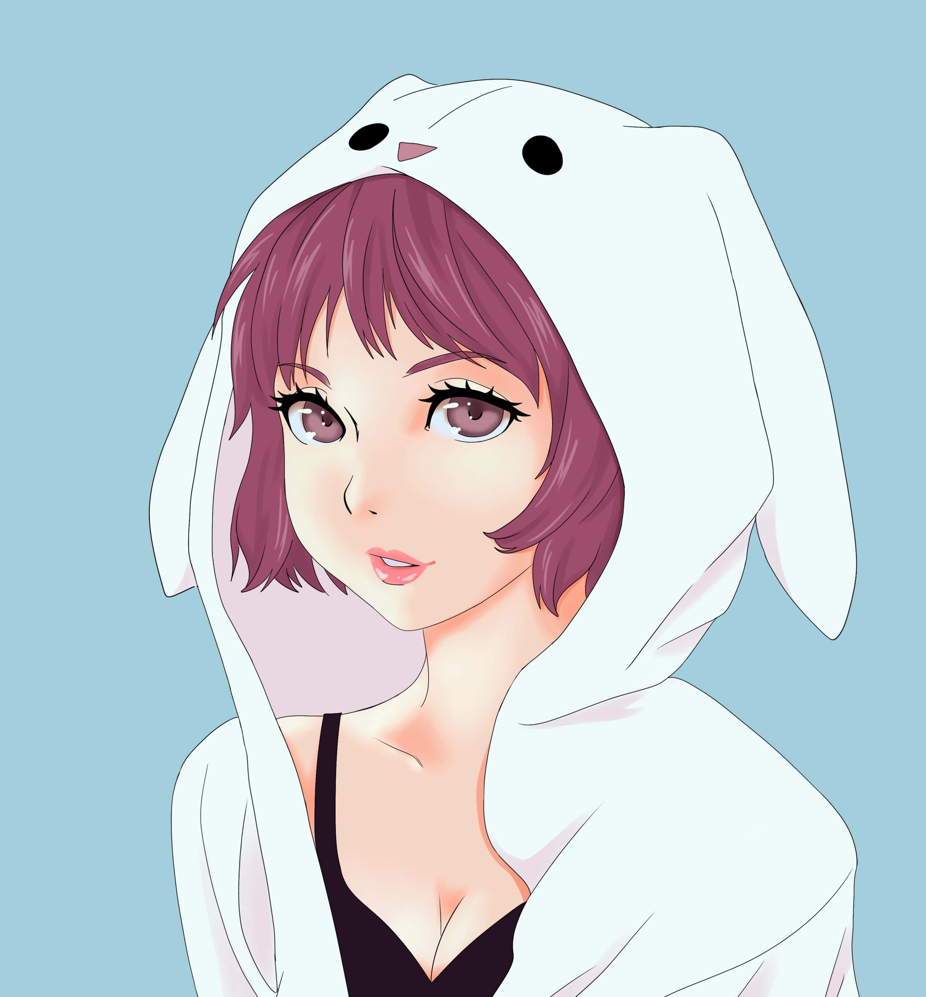 「この冬、おしゃれなアニメガールパーカーで暖かく過ごそう！」 壁紙