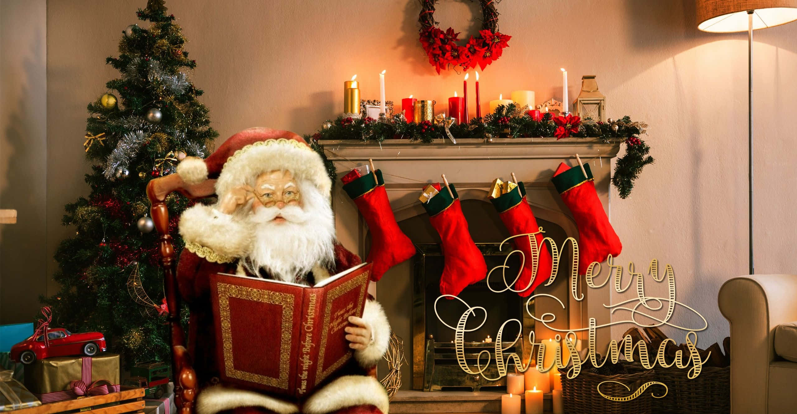 この楽しい季節をメリークリスマスでお祝いしましょう！ 壁紙