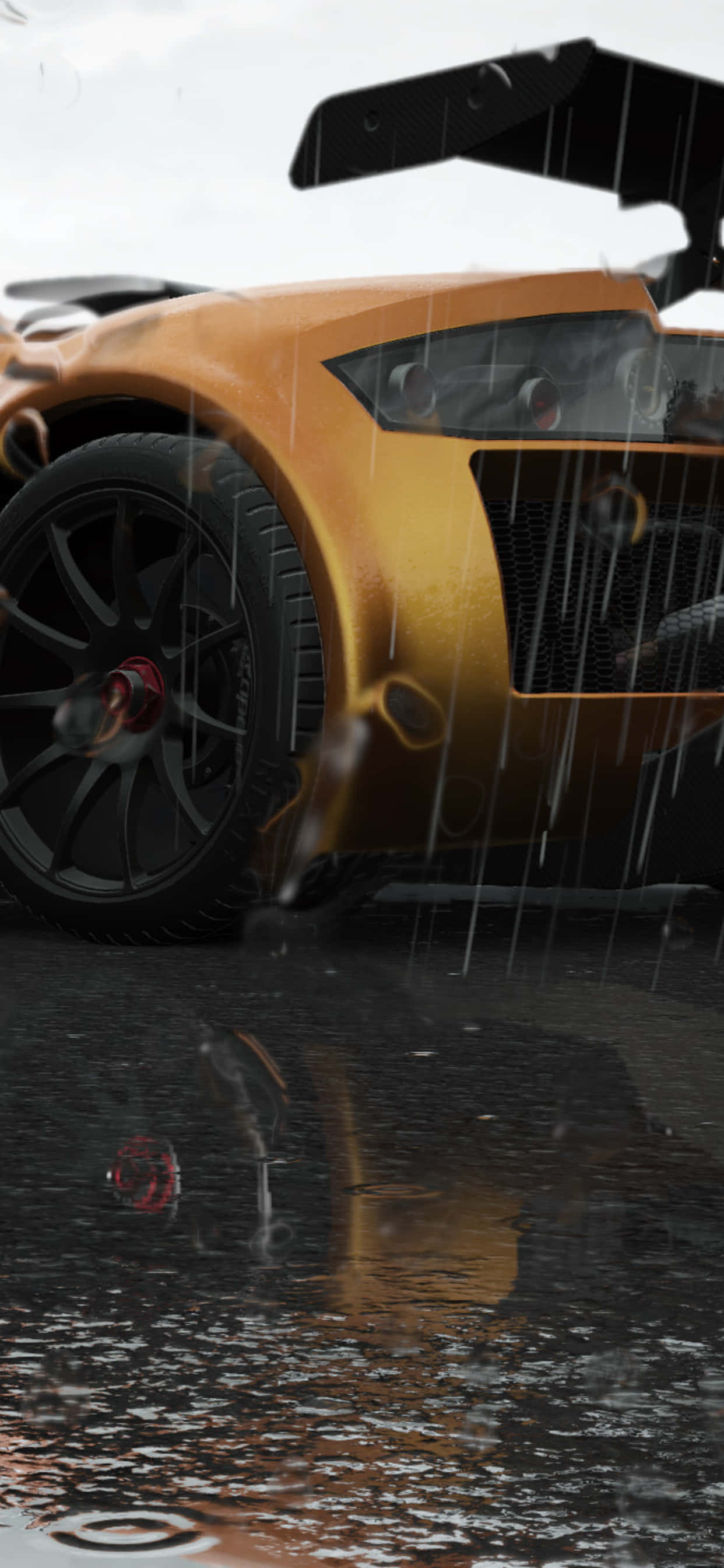 この画像はProject Cars 2を搭載したiPhone Xs Maxレースシミュレーターを特集しています 壁紙
