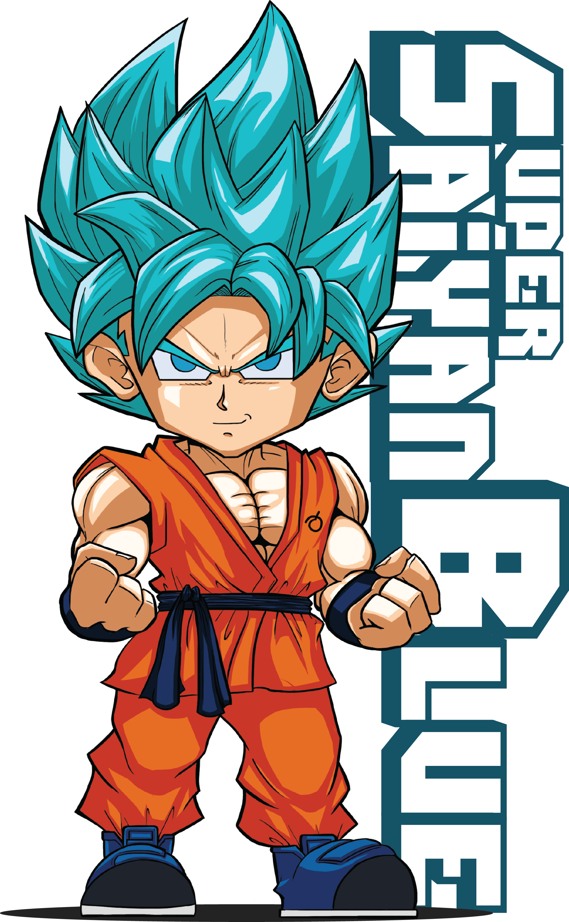 ちび_超_サイヤ人_ブルー_キャラクター 壁紙