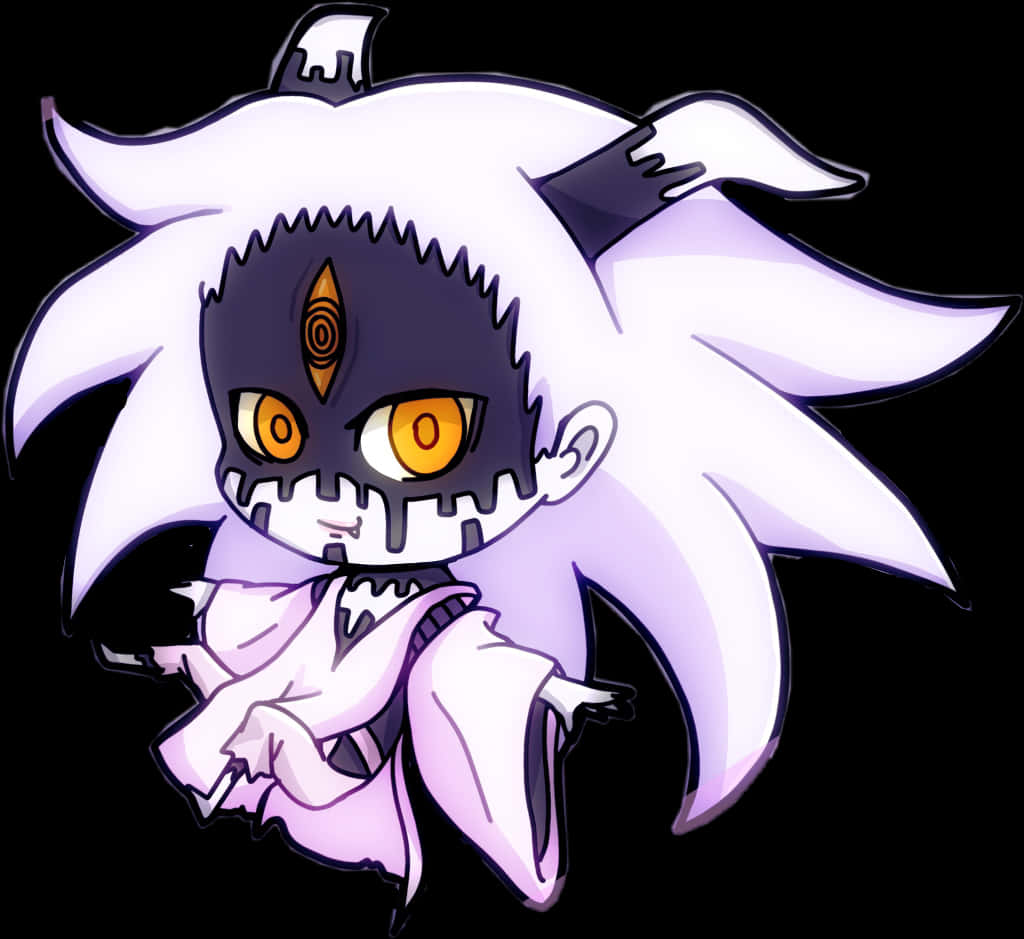 ちびキャラゴースト風アート 壁紙