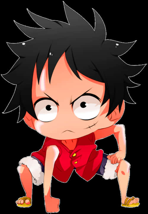 ちびルフィ ワンピースキャラクター 壁紙