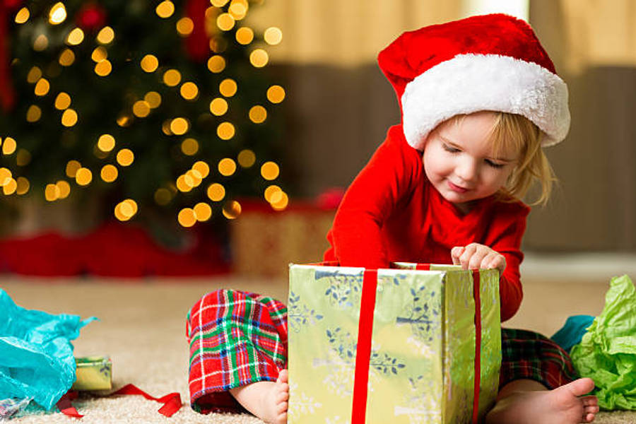 まばゆいクリスマスギフトボックス 壁紙