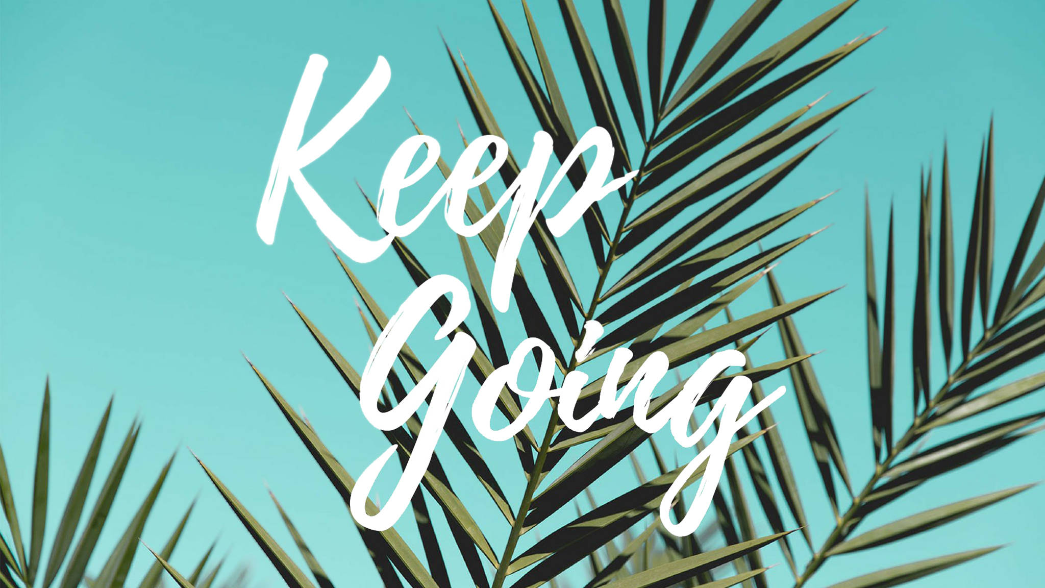 やる気を引き出す「Keep Going」の言葉が映えるおしゃれなデスクトップ壁紙 壁紙
