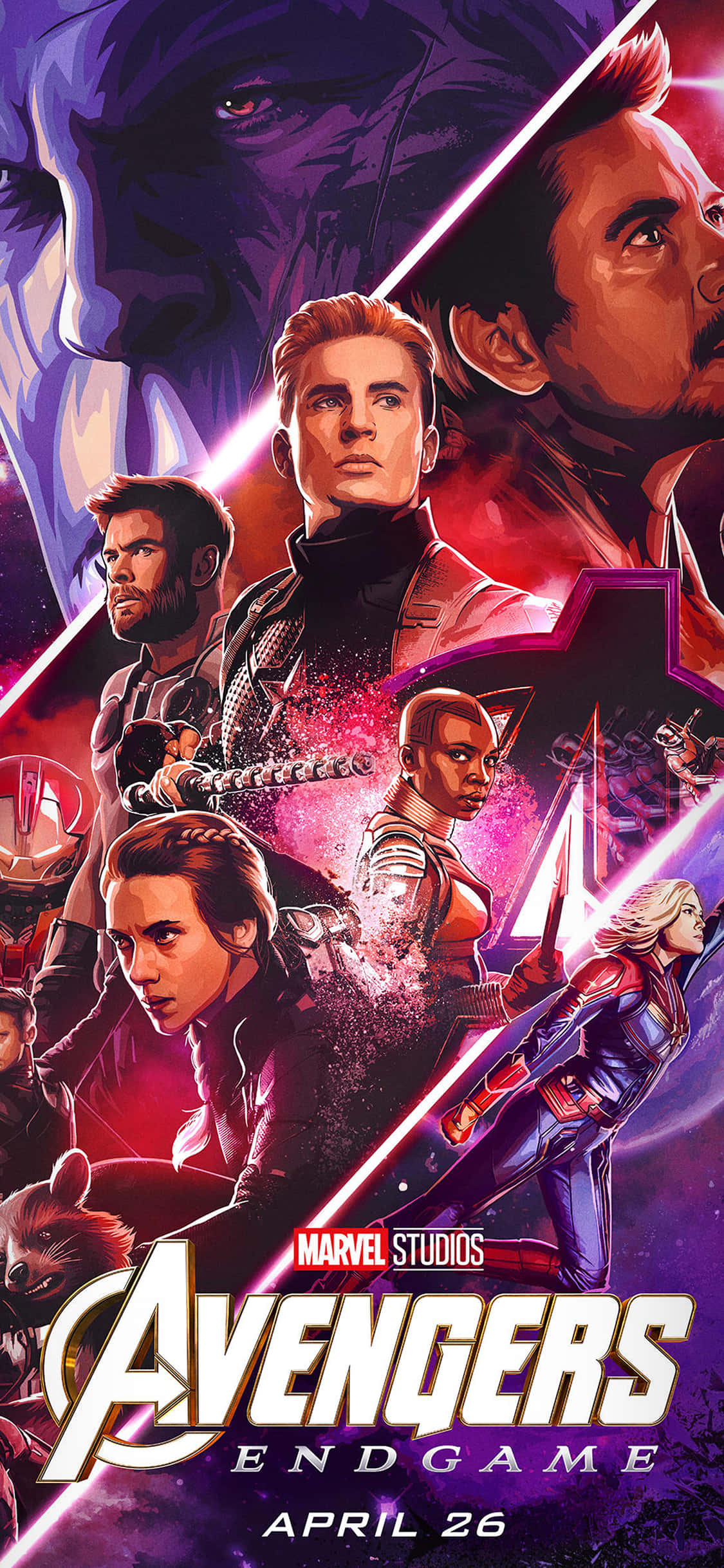 アイアンマン、キャプテン・アメリカ、ソーが『アベンジャーズ／エンドゲーム』で集結 壁紙