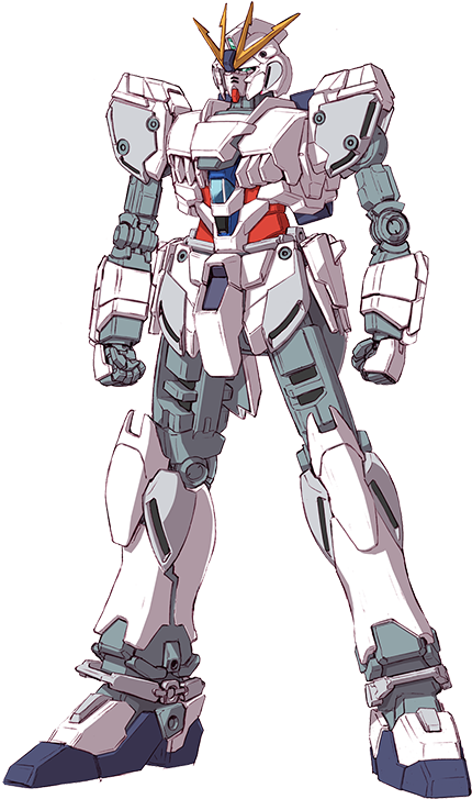 アイコニックなガンダムメカの立ち姿 壁紙
