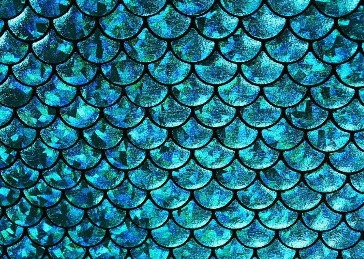 宝石のように輝く人魚の鱗のアクア壁紙