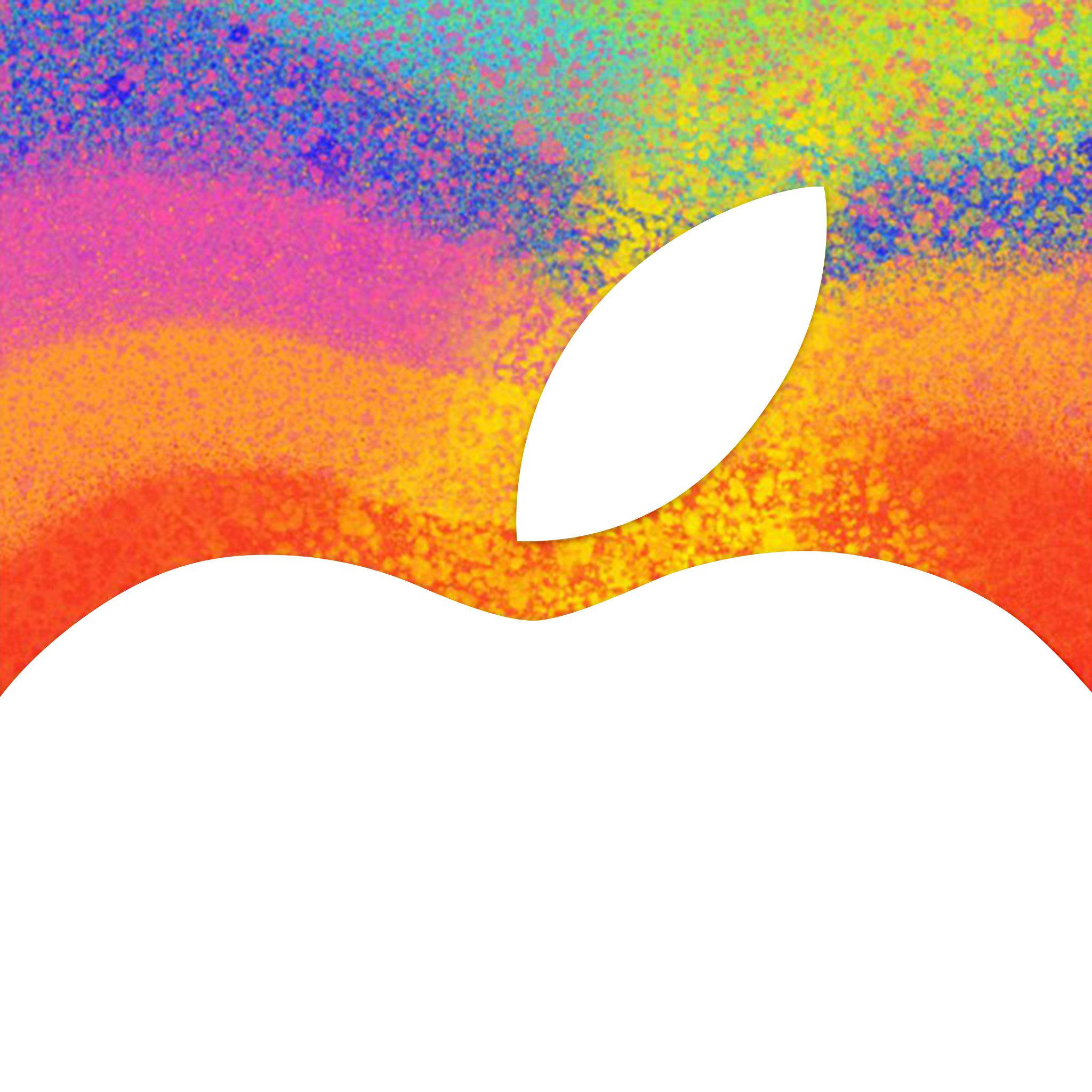 アップルレインボーアートiPadミニ 壁紙
