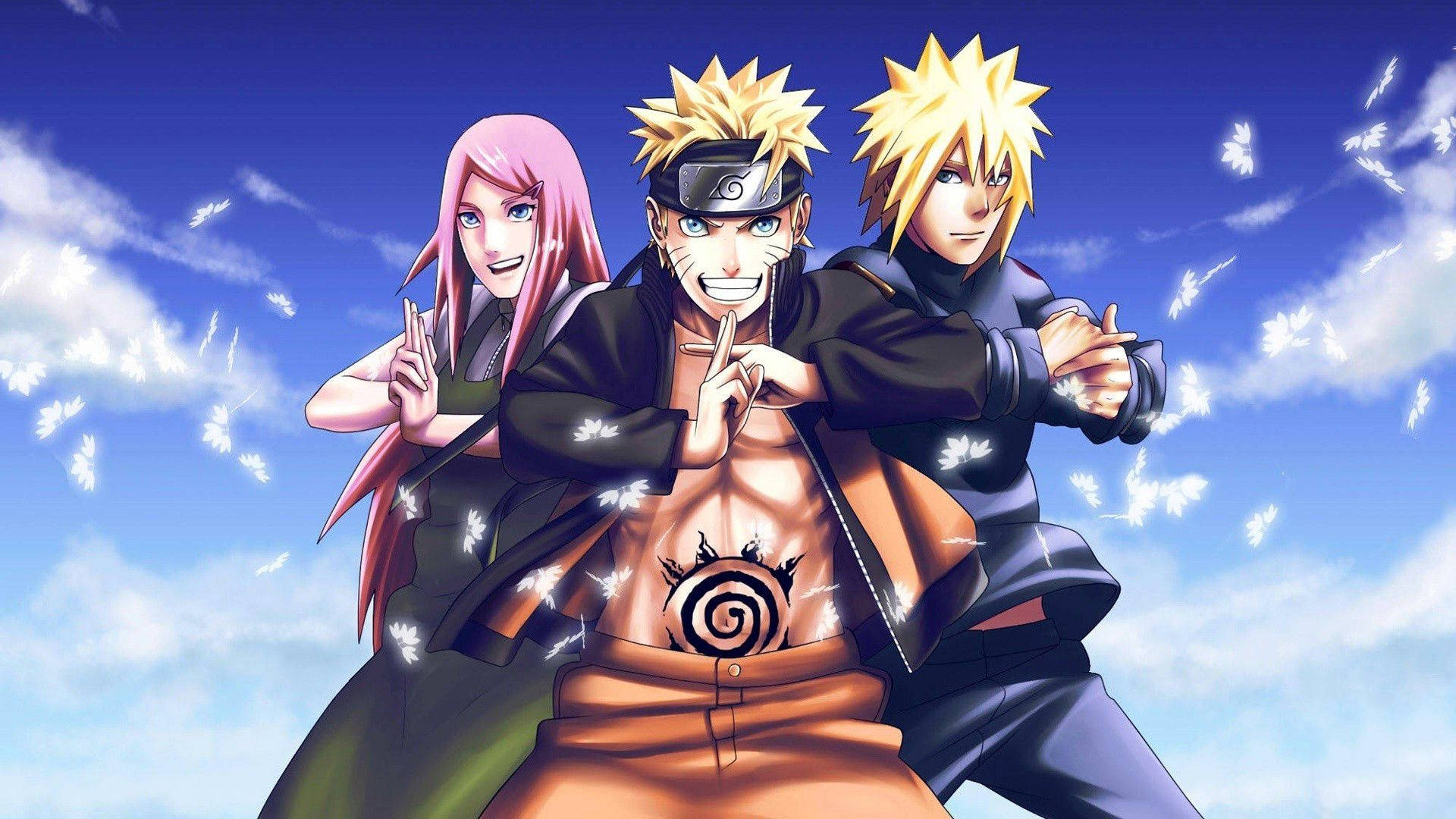 アニメ「NARUTO」サクラとミナト 壁紙