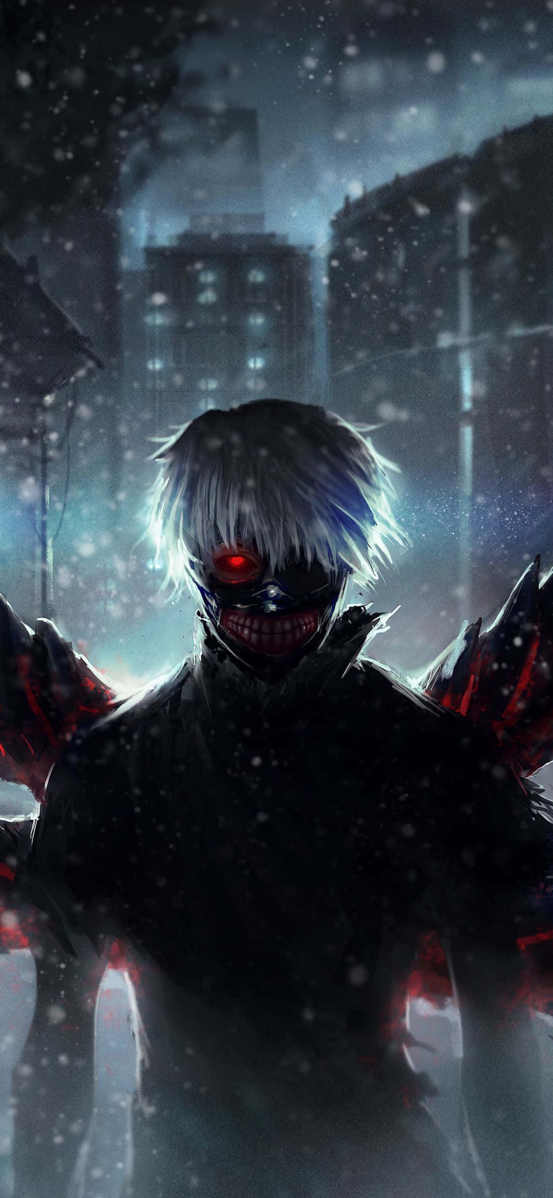 アニメ『東京喰種』カネキ・ケンの光る目 壁紙