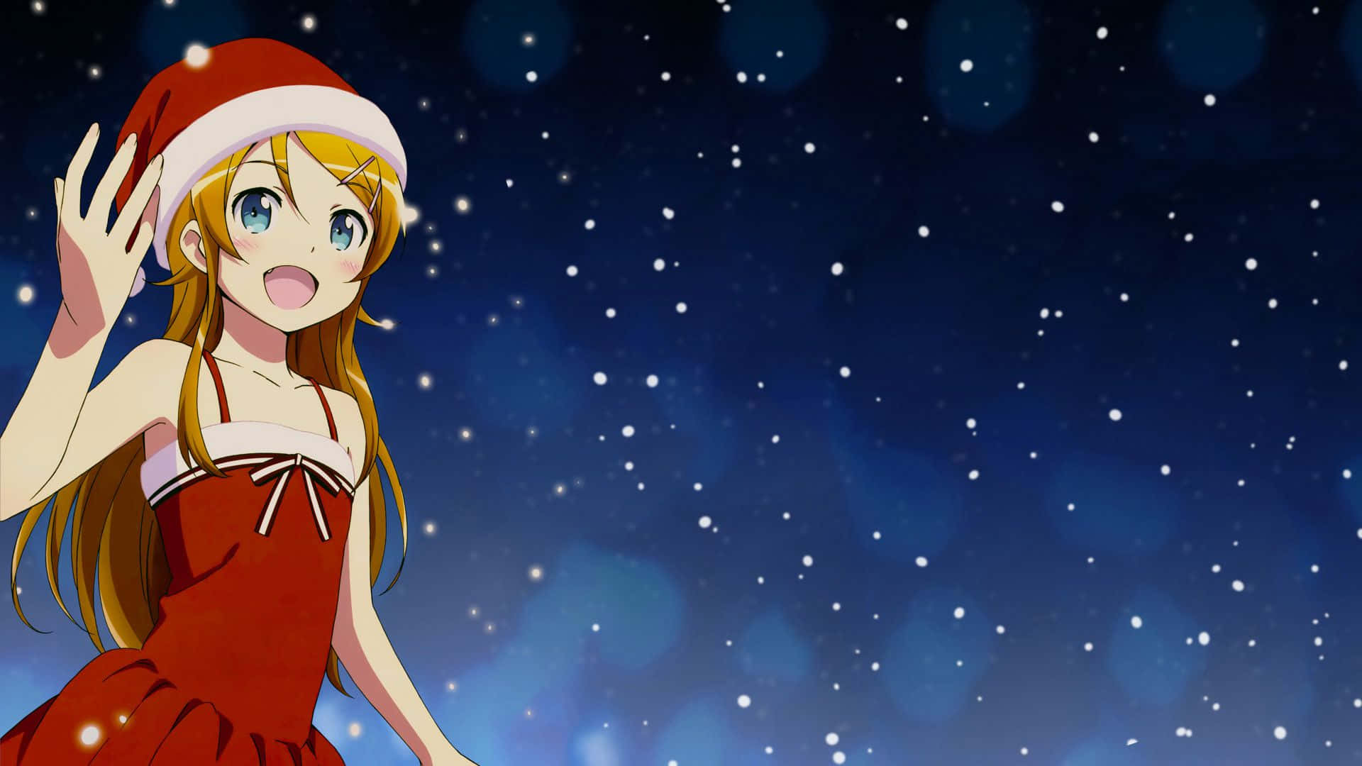 アニメのクリスマスで祝うホリデーシーズン 壁紙