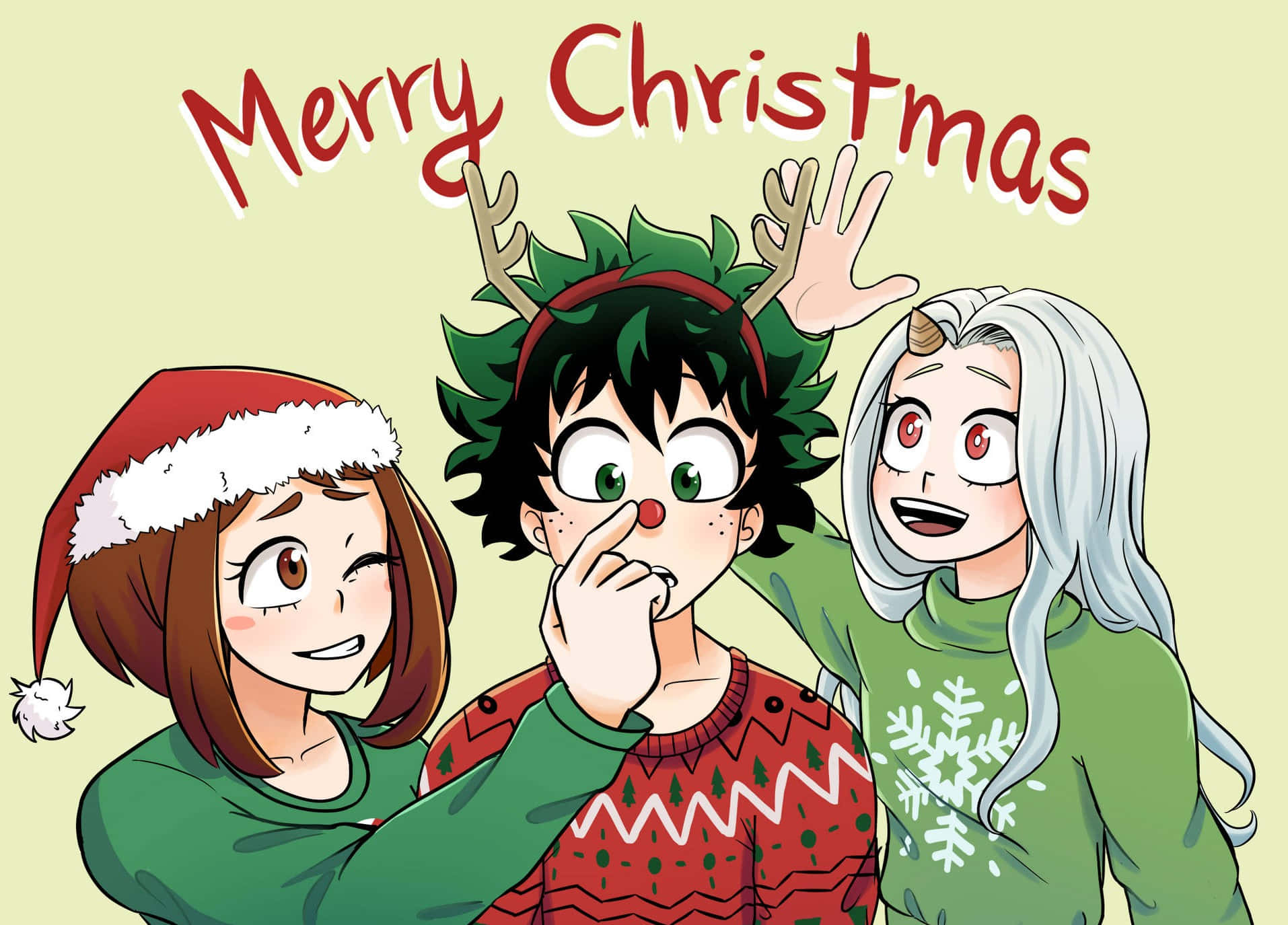 アニメのクリスマス背景でホリデー気分を広げよう！ 壁紙