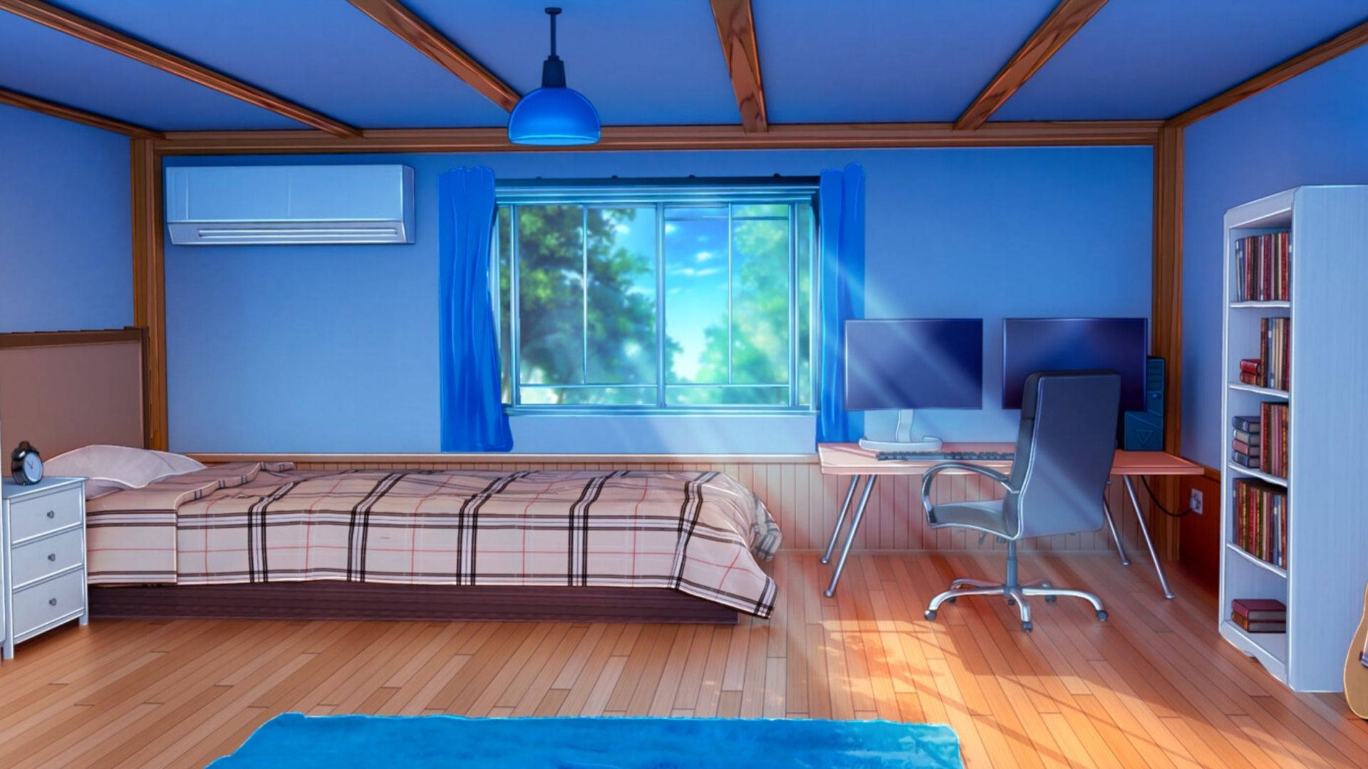アニメの部屋 日差し 壁紙