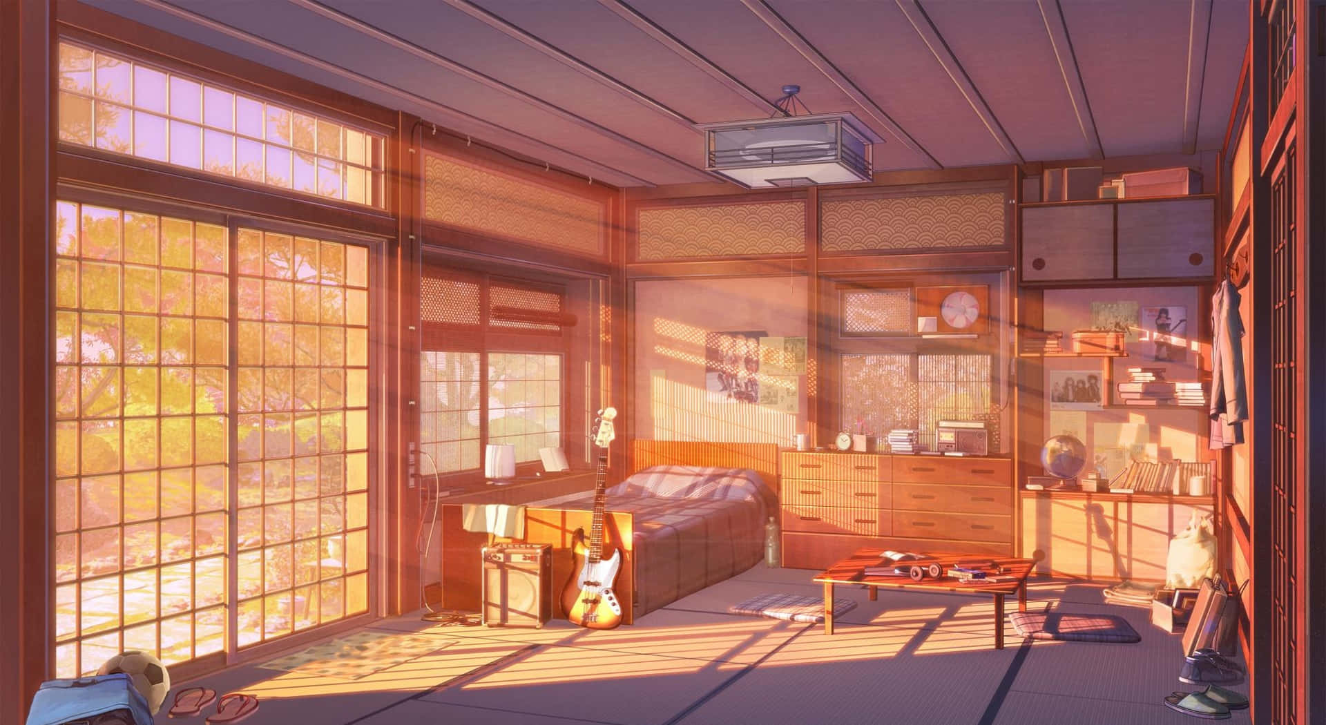 「アニメを観てリラックスして充電できる、穏やかな空間！」 壁紙