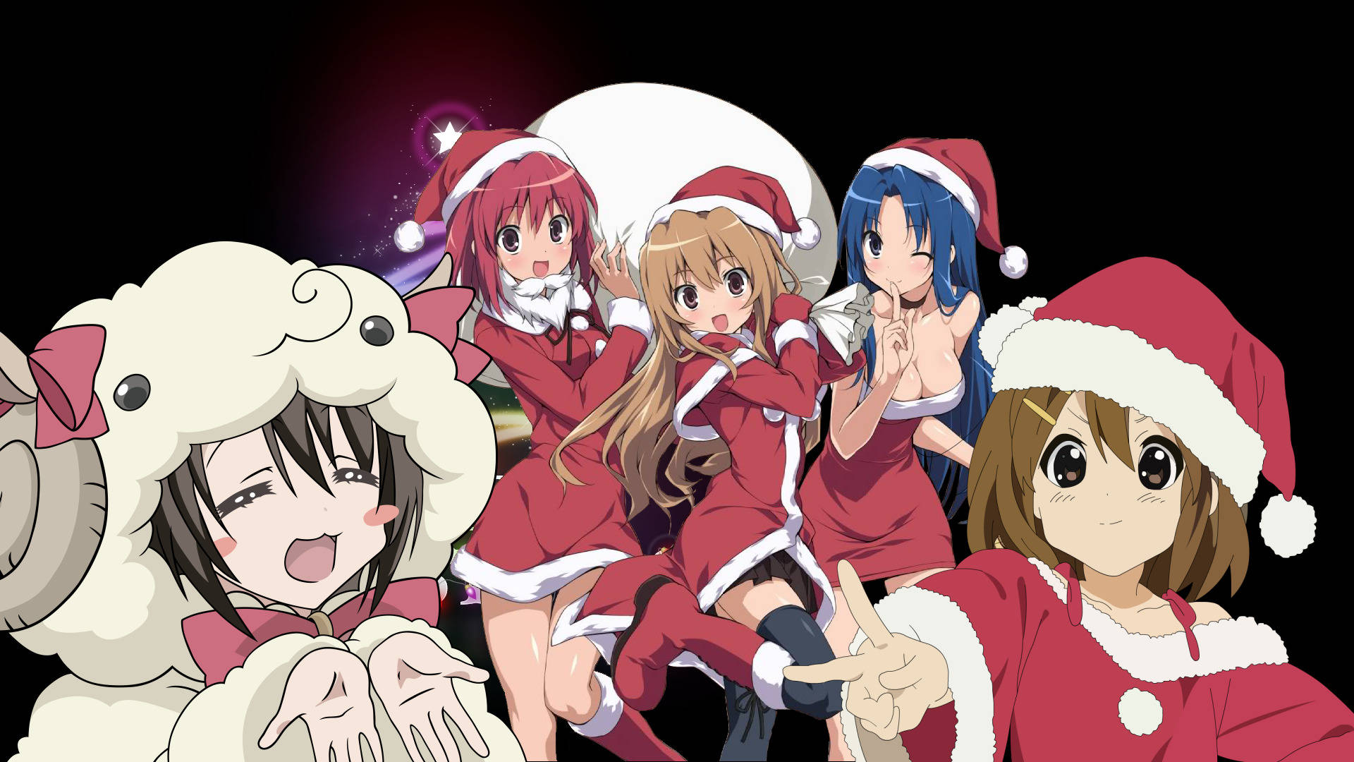 アニメガール クリスマス とらドラ! キャラクター 壁紙