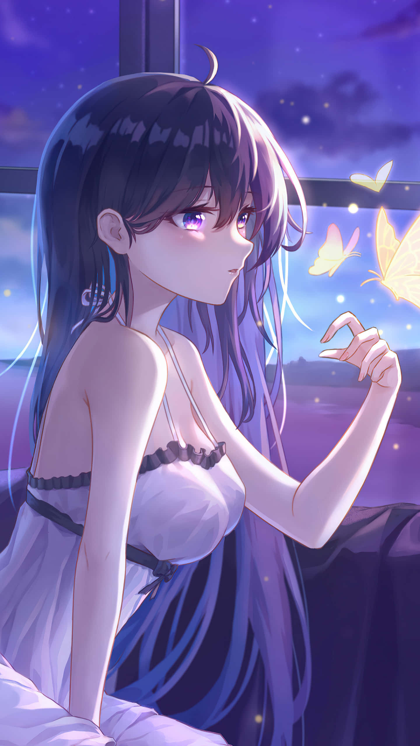 アニメガールのネグリジェPFP 壁紙